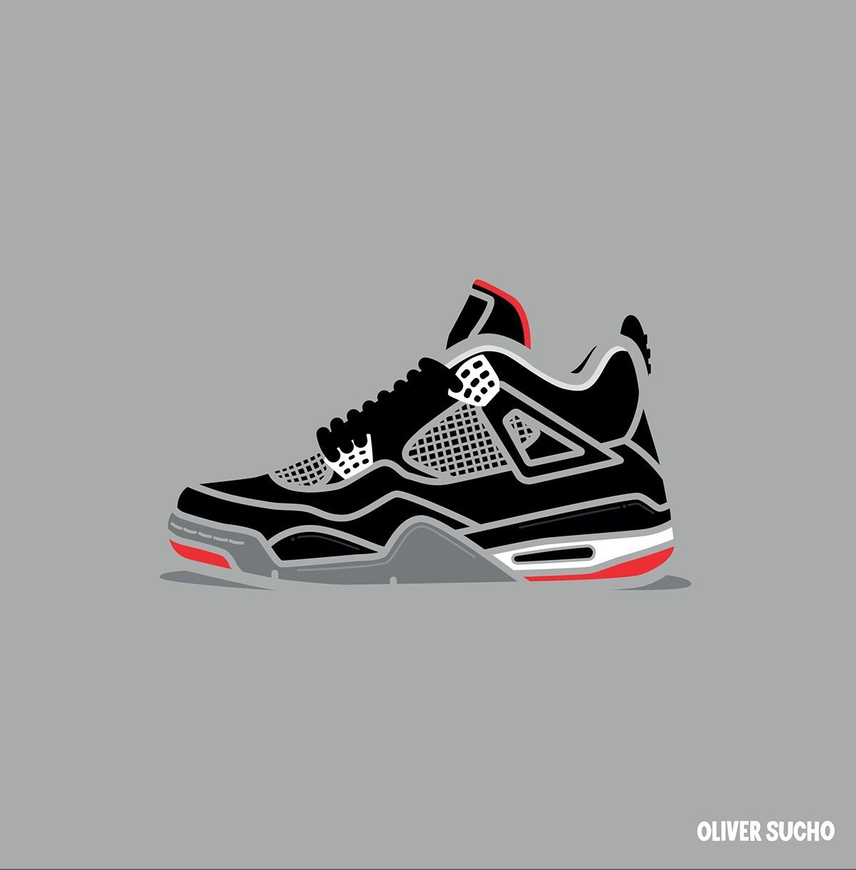 1200x1220 Air Jordan 4 Minimal Illustration Series. Sneaker art, Sneakers, Phone