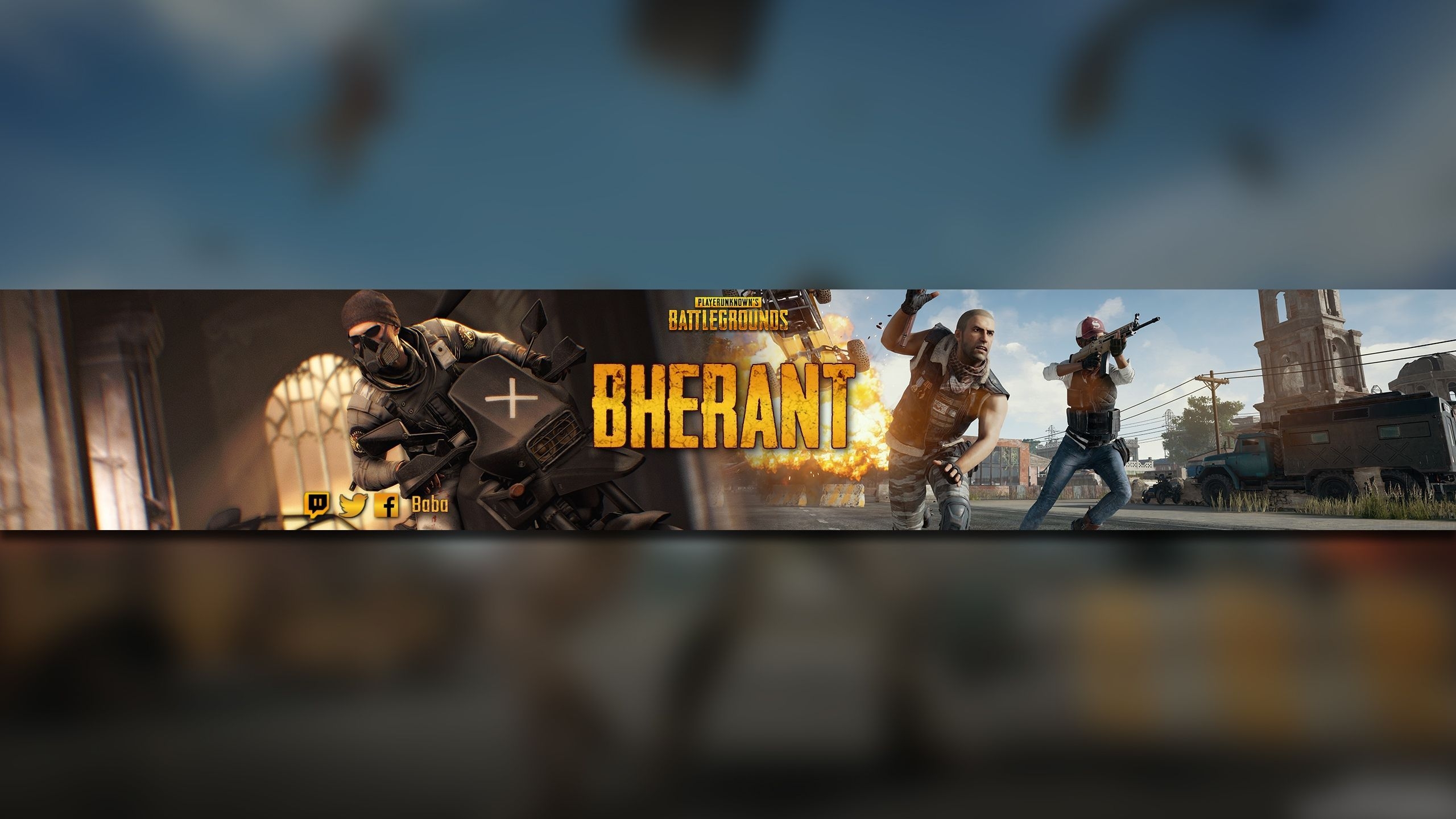 2560x1440 Create a youtube banner game of PUBG cool. Youtube banners, Youtube banner , Gaming banner, Desktop