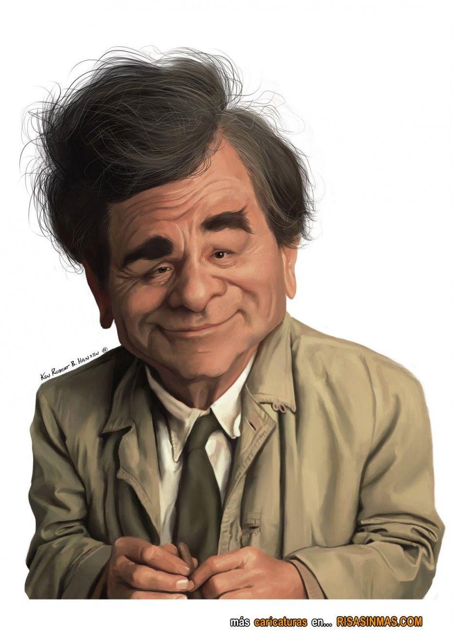 930x1320 Caricatura de Peter Falk como Colombo. My Movies & My TV Shows!, Phone