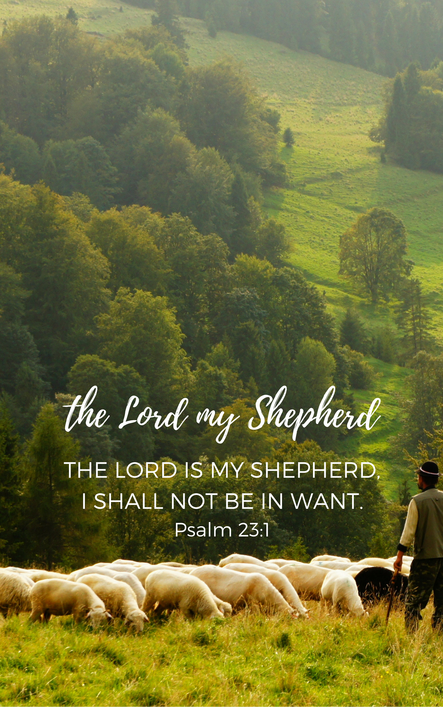 1410x2250 The Lord Is My Shepherd AWAY MINISTRIES, Phone