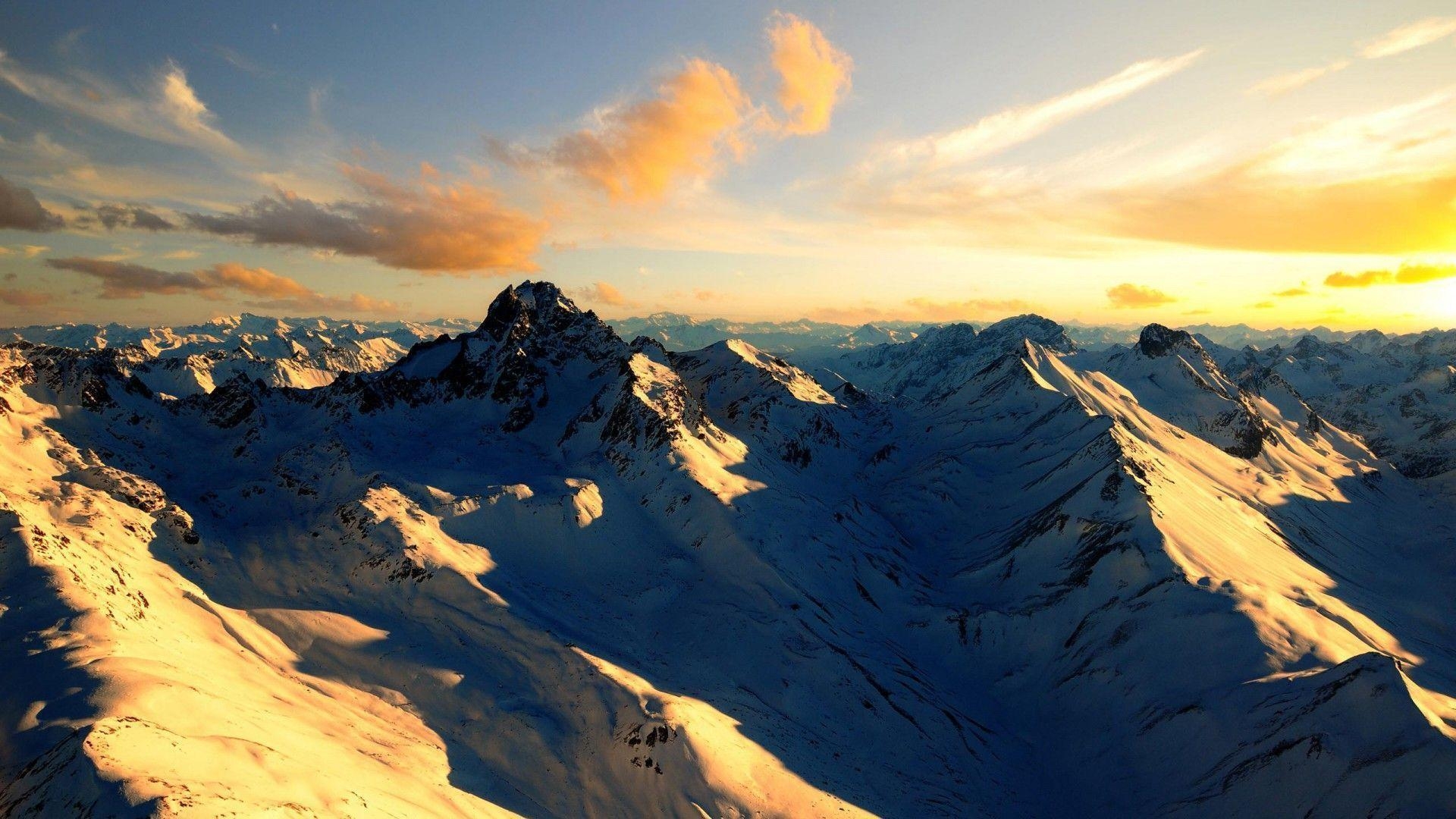 1920x1080 Snowy mountains wallpaper Art Wallpaper, Desktop