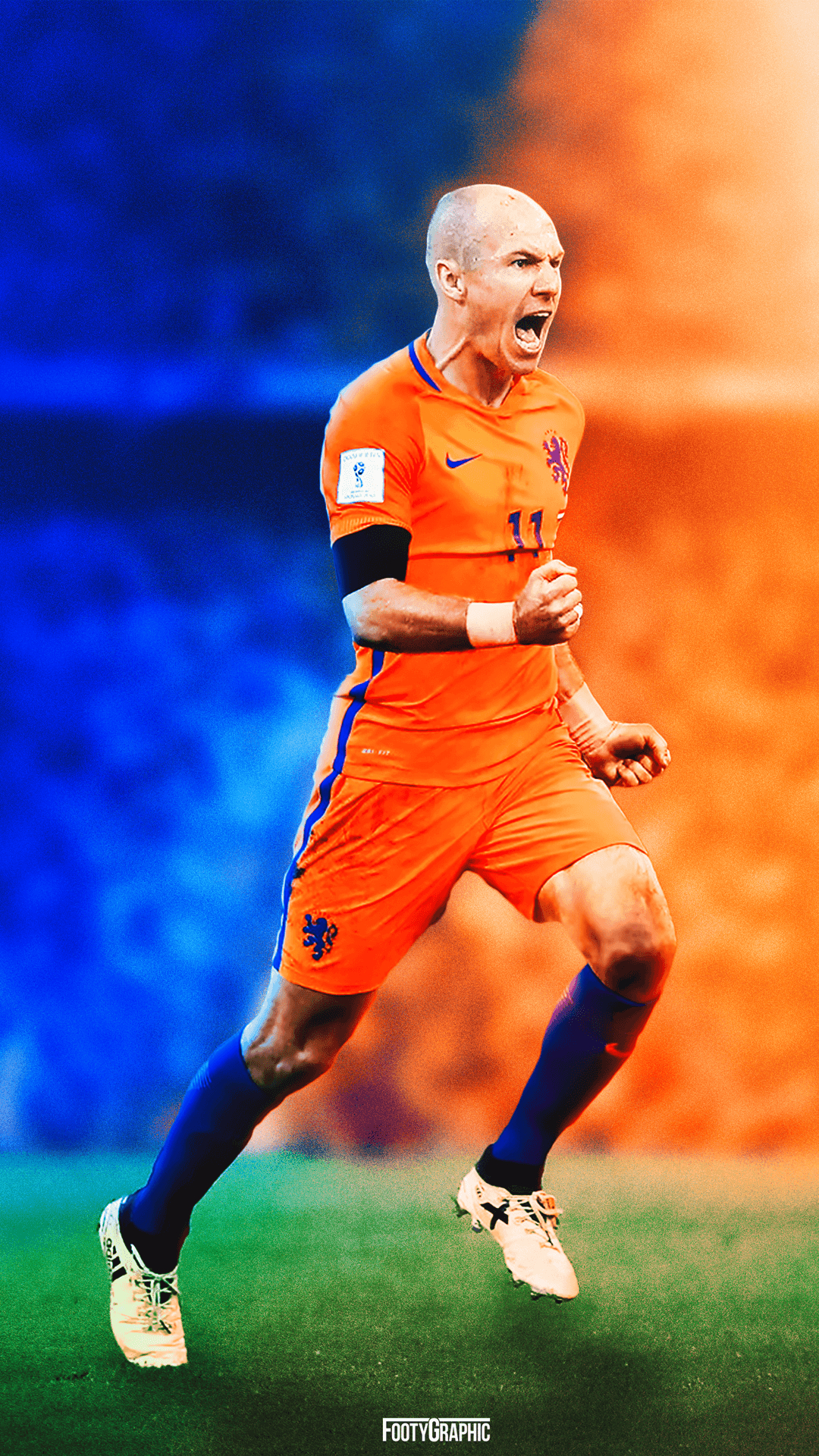 1080x1920 Arjen Robben lockscreen • FootyGraphic ⚽ Football lockscreens, Phone