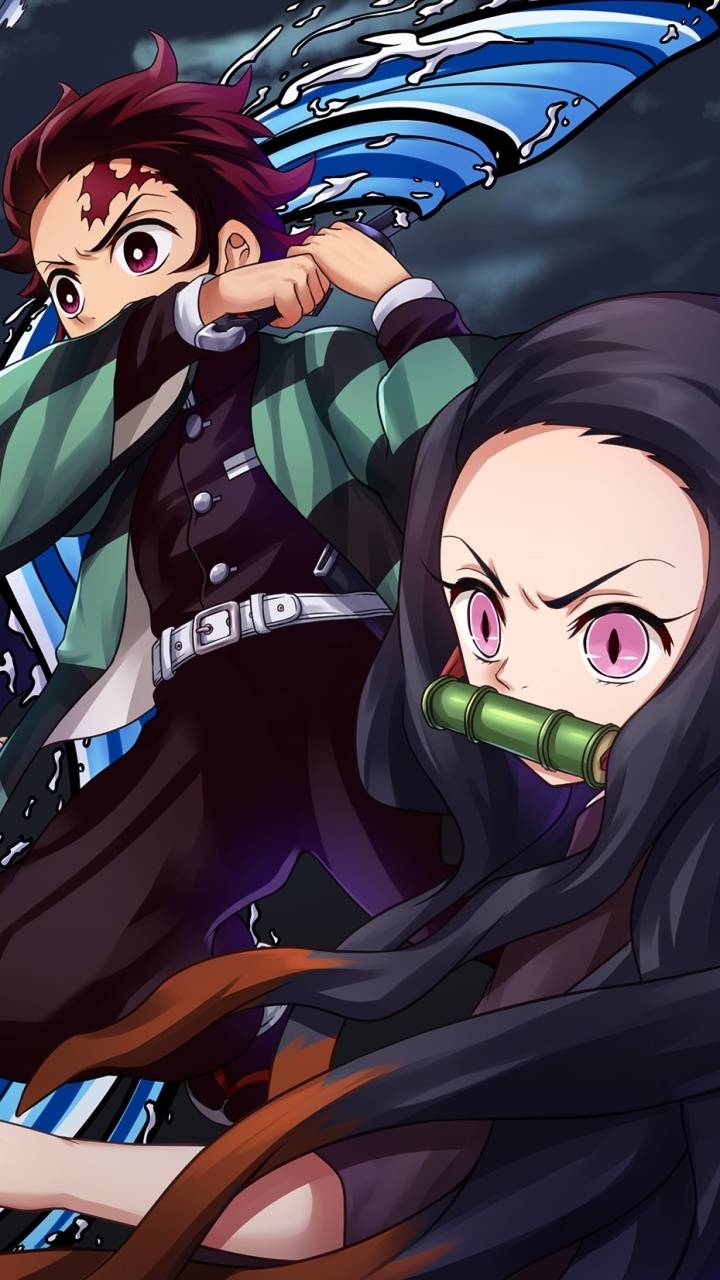 720x1280 Nezuko x Tanjiro Wallpaper, Phone