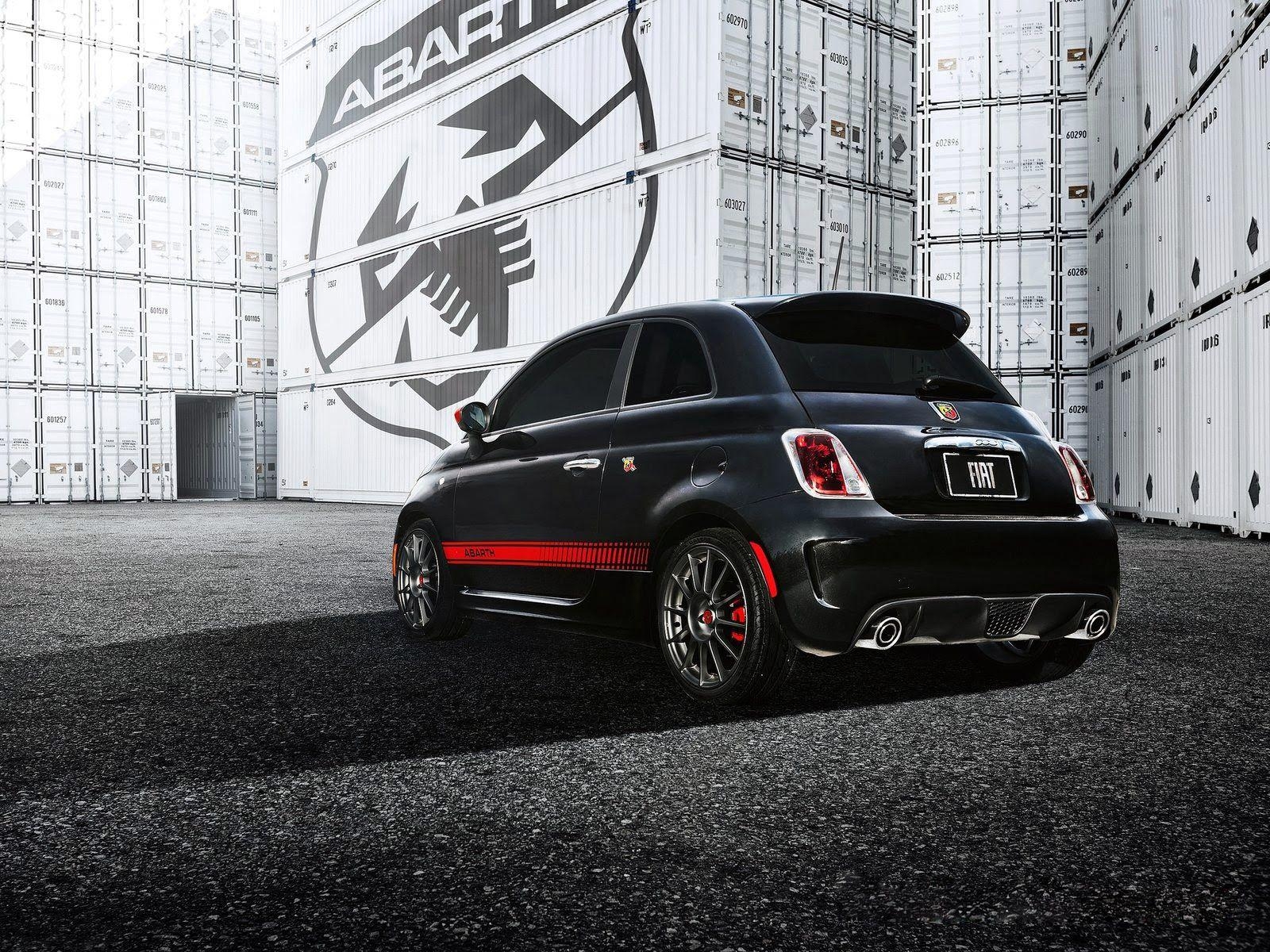 1600x1200 Black Fiat 500 Abarth, Desktop