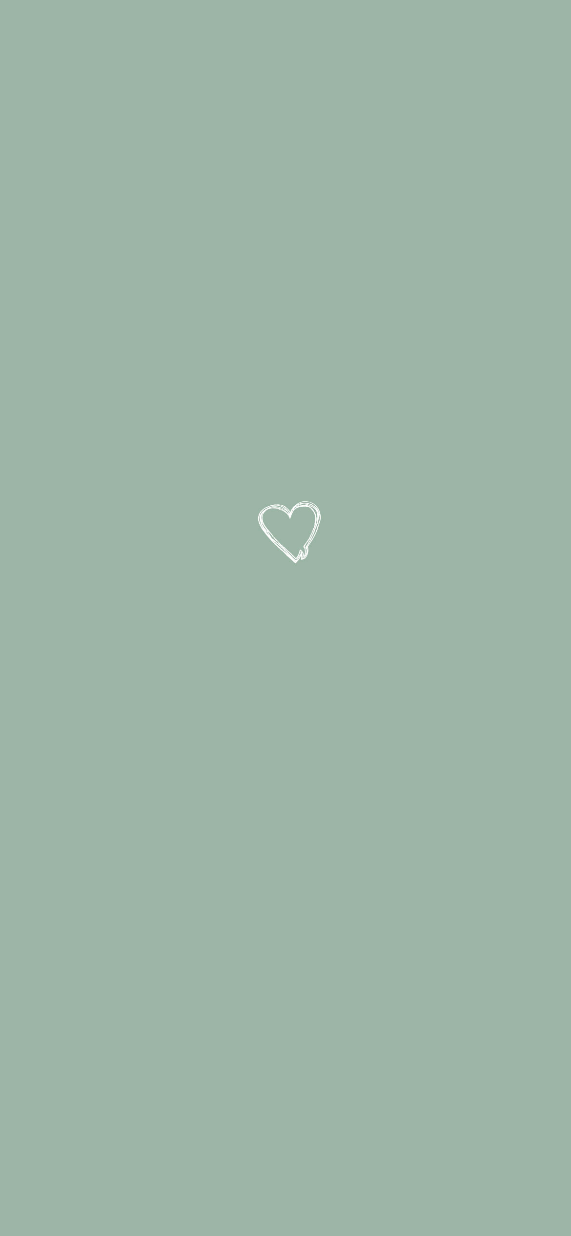 1170x2540 Sage Green Aesthetic Wallpaper, Heart Wallpaper, Phone