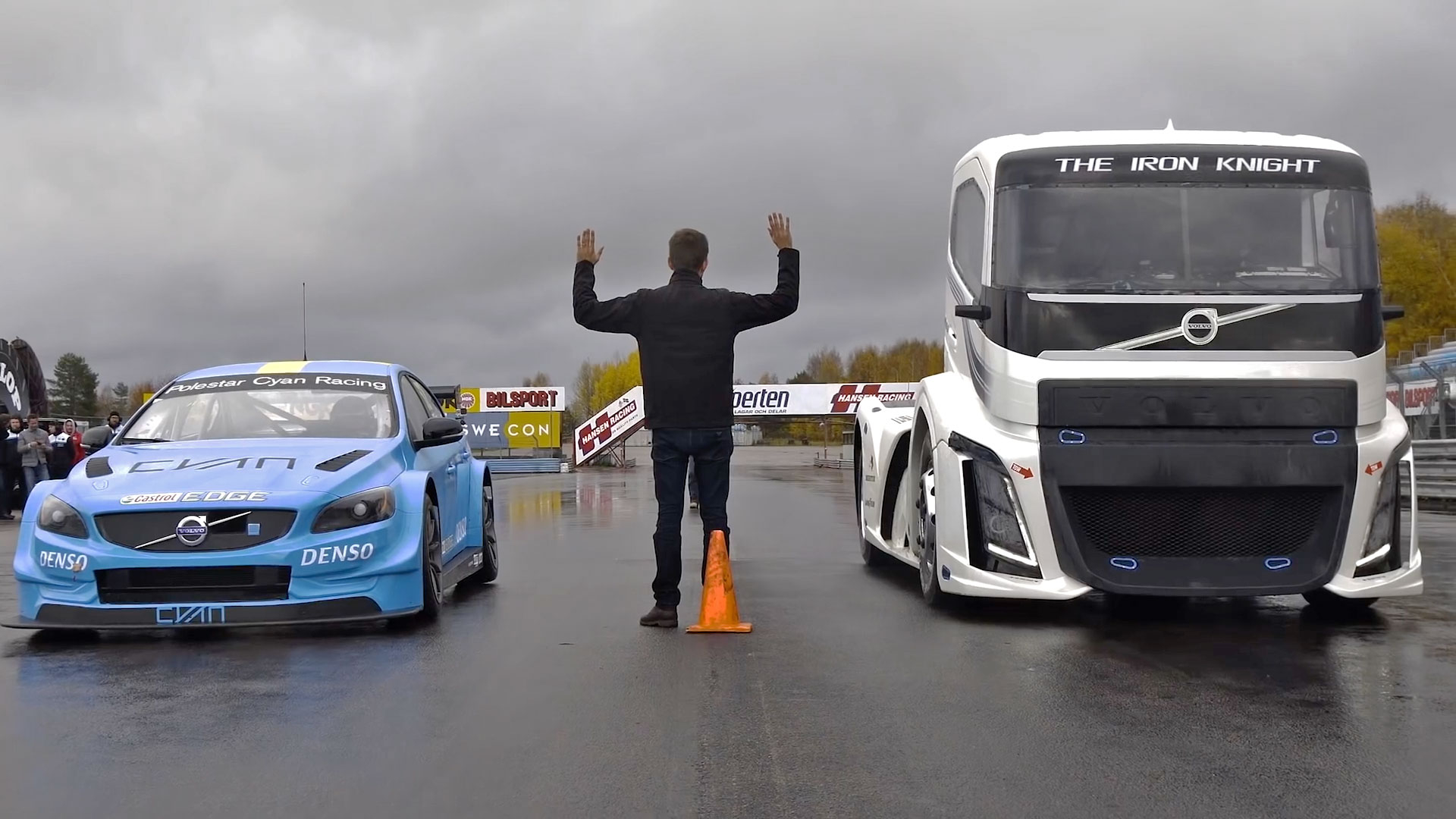 1920x1080 Watch Volvo's 400 HP Iron Knight Truck Race A Volvo S60 Polestar Race Car, Desktop