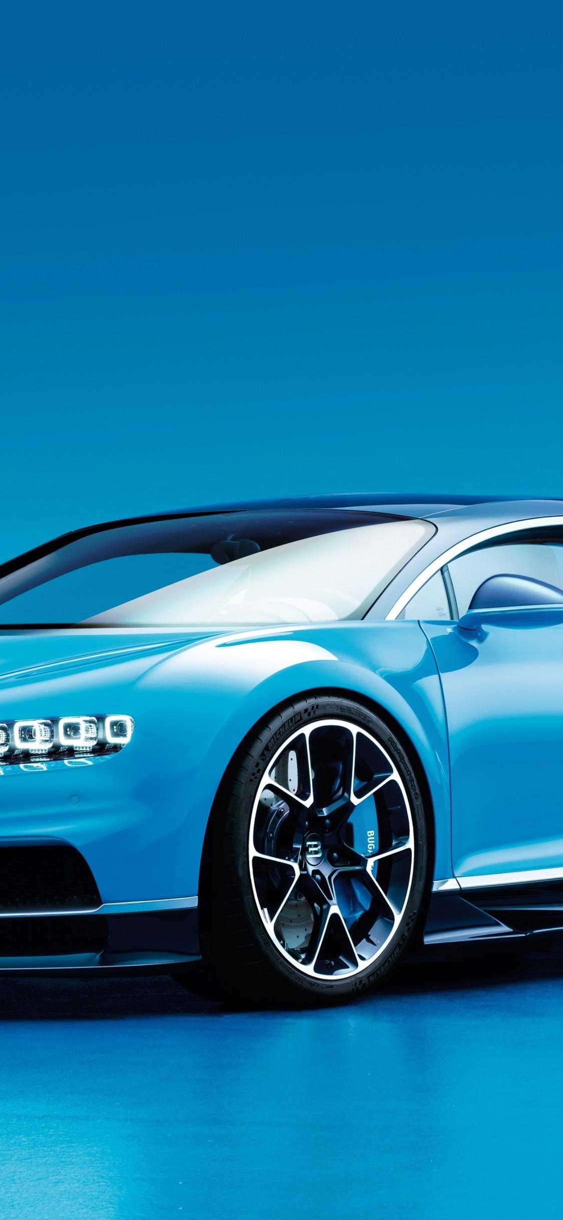 1130x2440 Download  Bugatti Chiron, Aqua, Side View, Cars, Phone