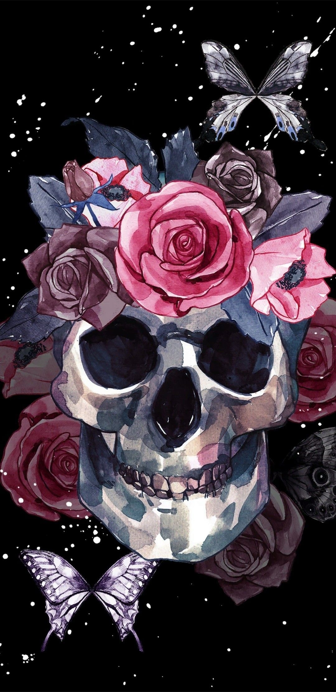 1080x2220 Abstract. Skull wallpaper iphone, Skull wallpaper, Witchy wallpaper, Phone