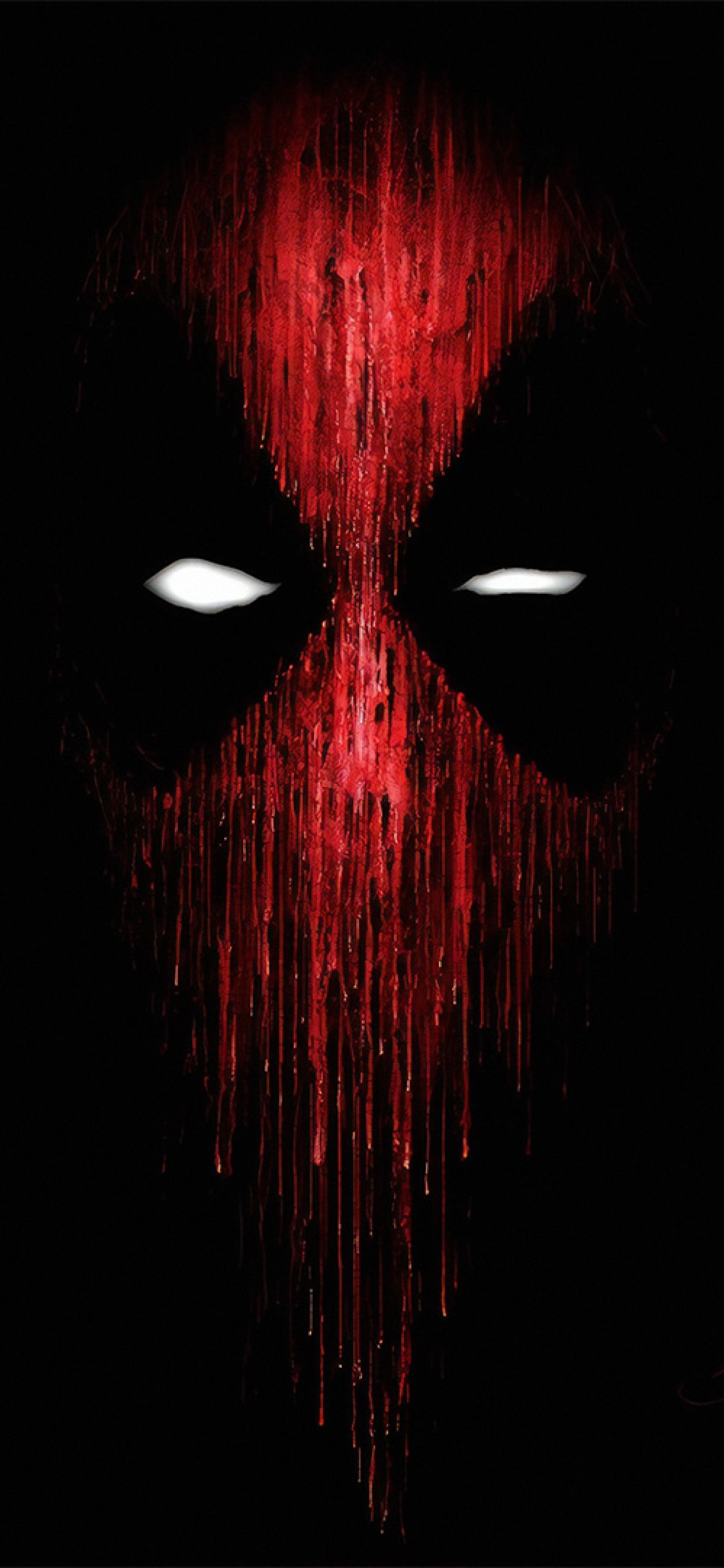 1250x2690 Deadpool Mask Minimalist iPhone XS MAX Wallpaper, HD, Phone