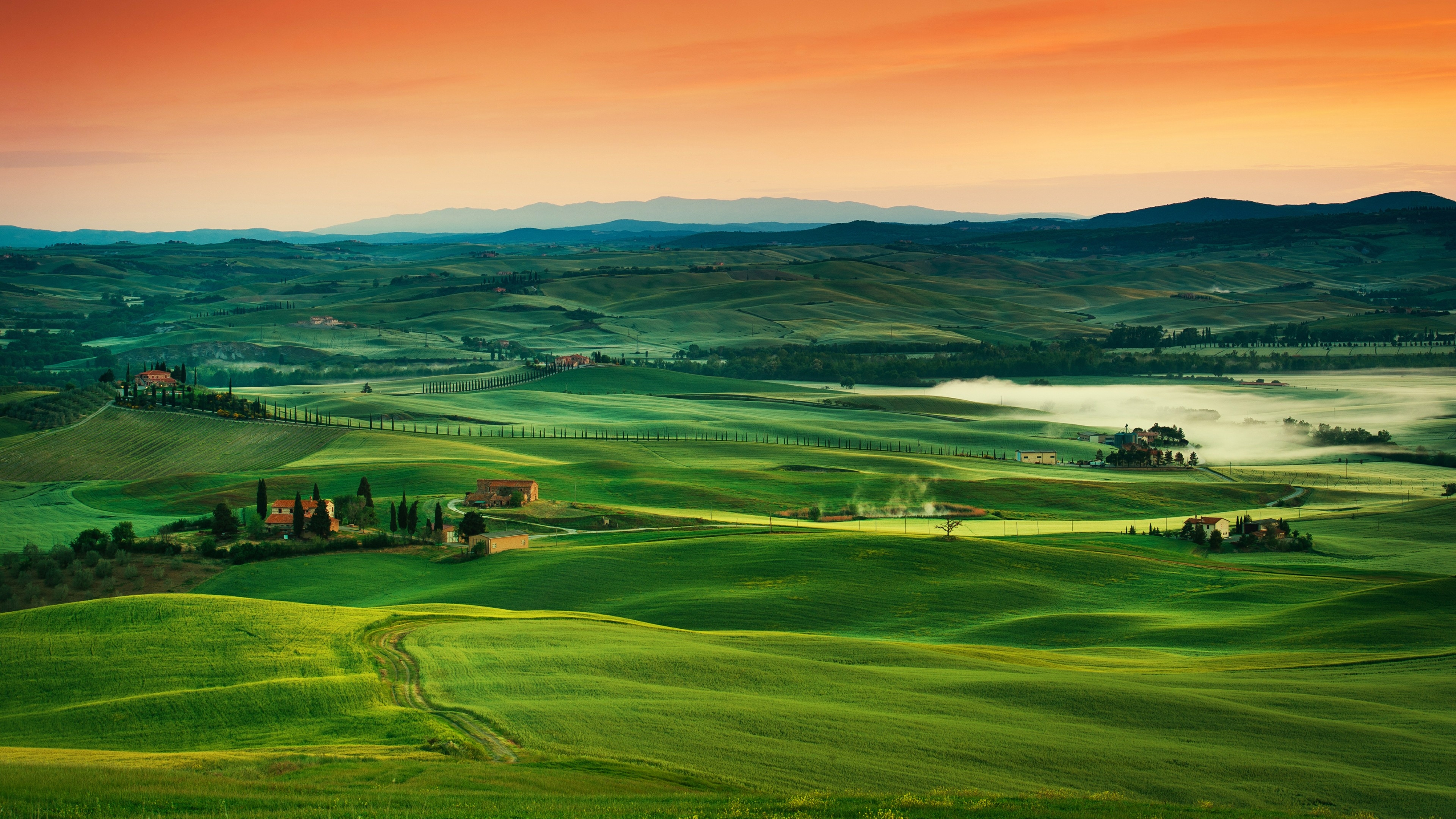 3840x2160 Rolling Countryside Of Tuscany, Italy 4K UltraHD Wallpaper, Desktop