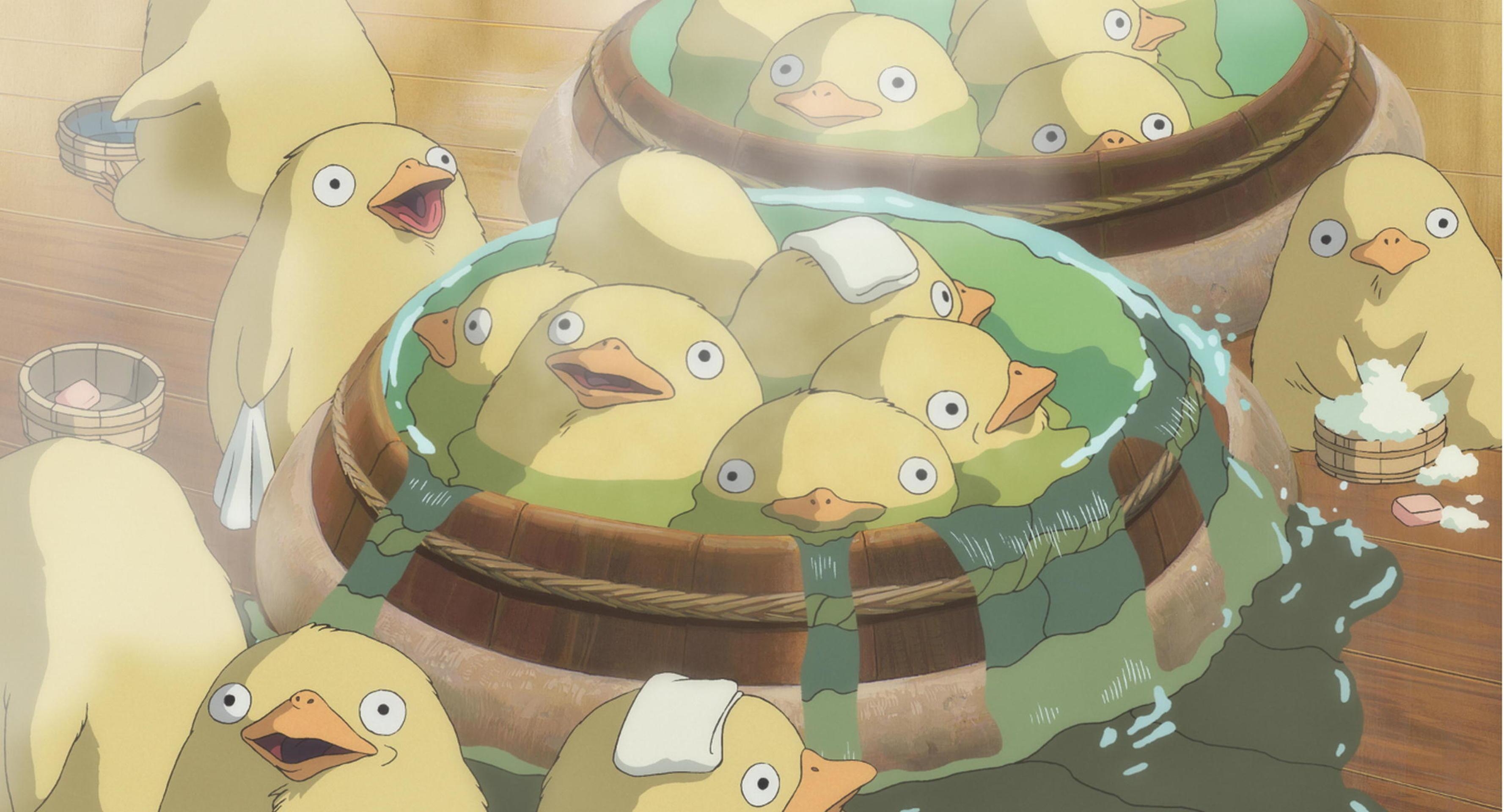 3560x1920 Duck bath from Spirited Away [3555 x 1920]: wallpaper, Desktop