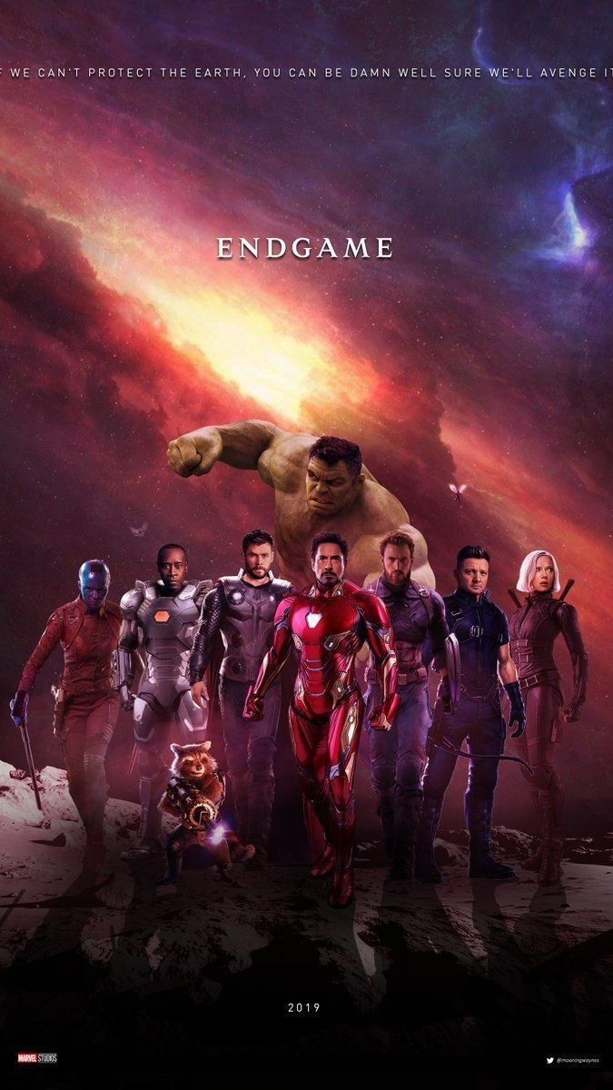 680x1200 Avengers End Game team tony stark hulk.themobilewallpaper.com, Phone