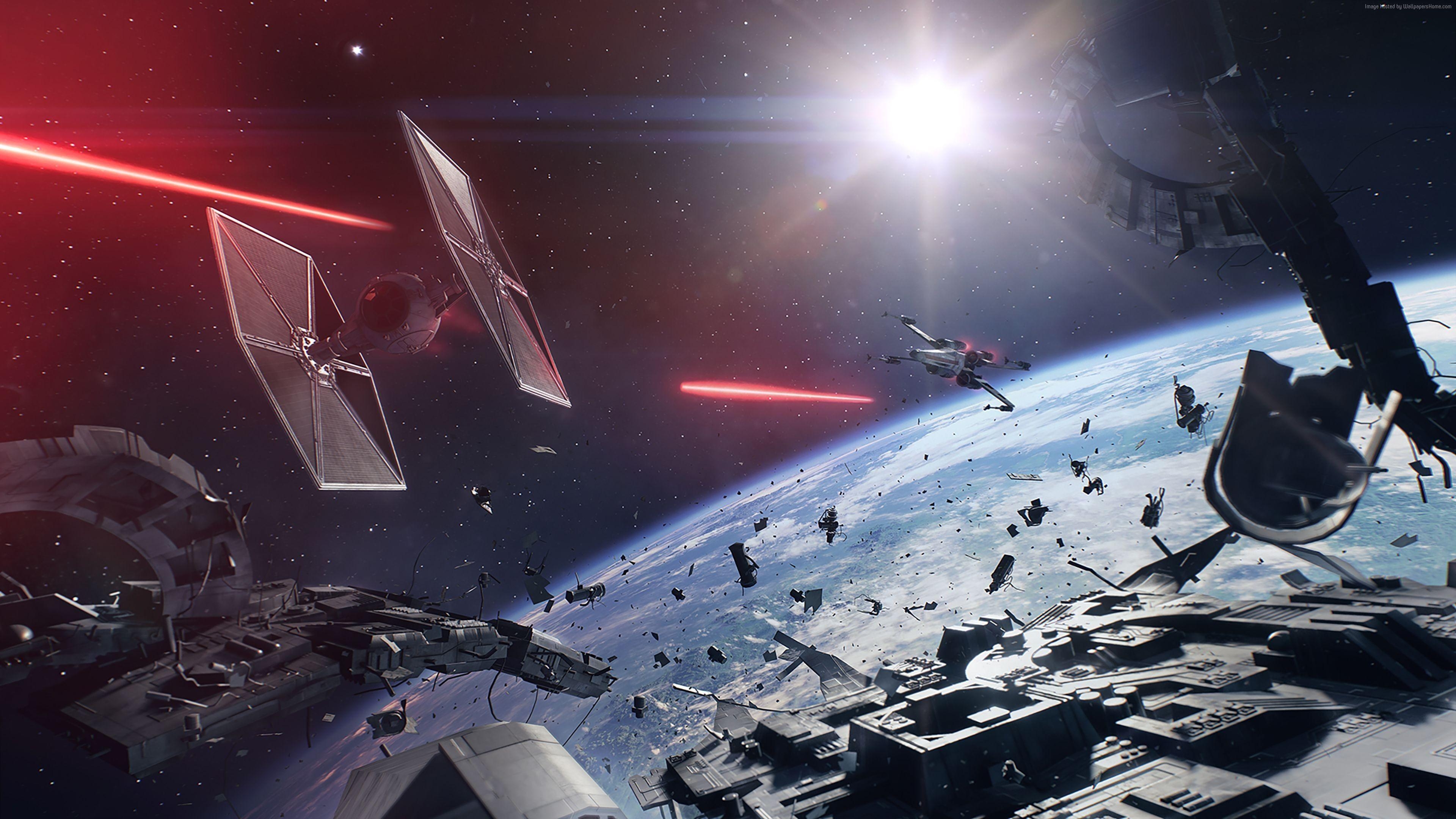 3840x2160 Wallpaper Star Wars: Battlefront II, 4k, screenshot, E3 Games, Desktop