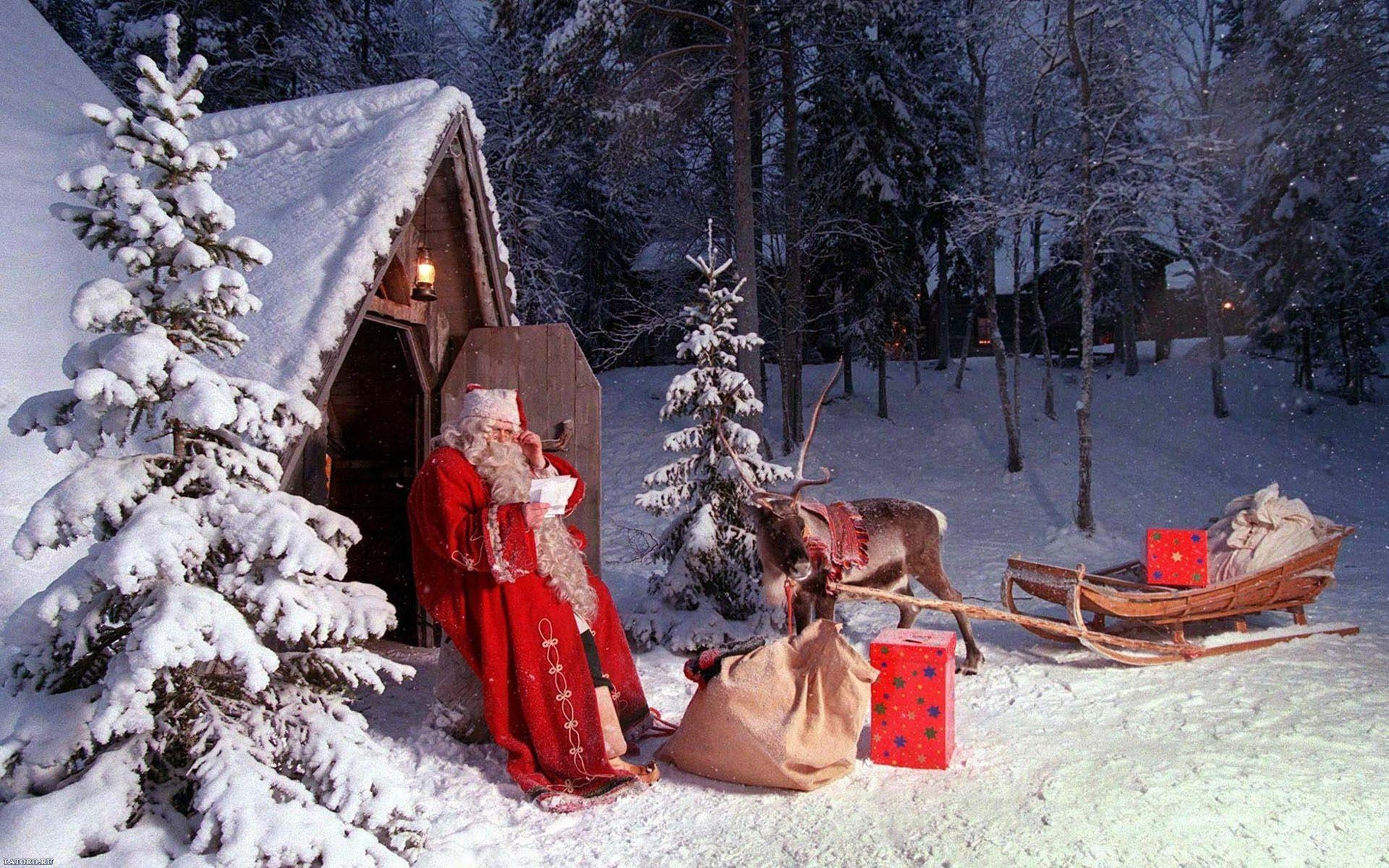 1920x1200 Free Santa Claus Christmas Holiday computer desktop wallpaper, Desktop