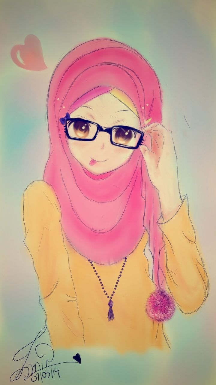 720x1280 Muslim anime #hijab. Anime muslimah, Hijab cartoon, Phone