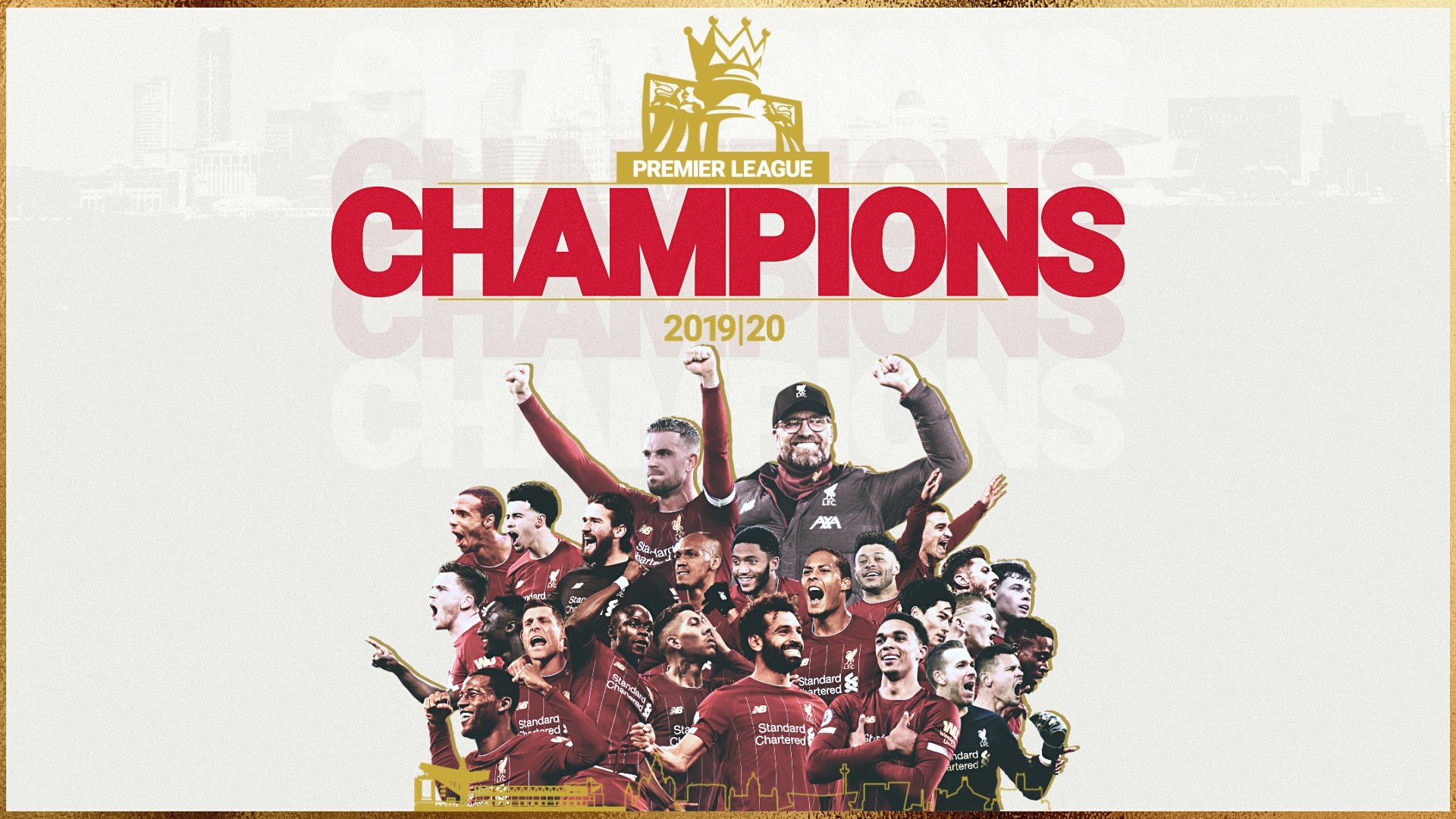 1920x1080 Liverpool Premier League champions 2020 wallpaper, Desktop