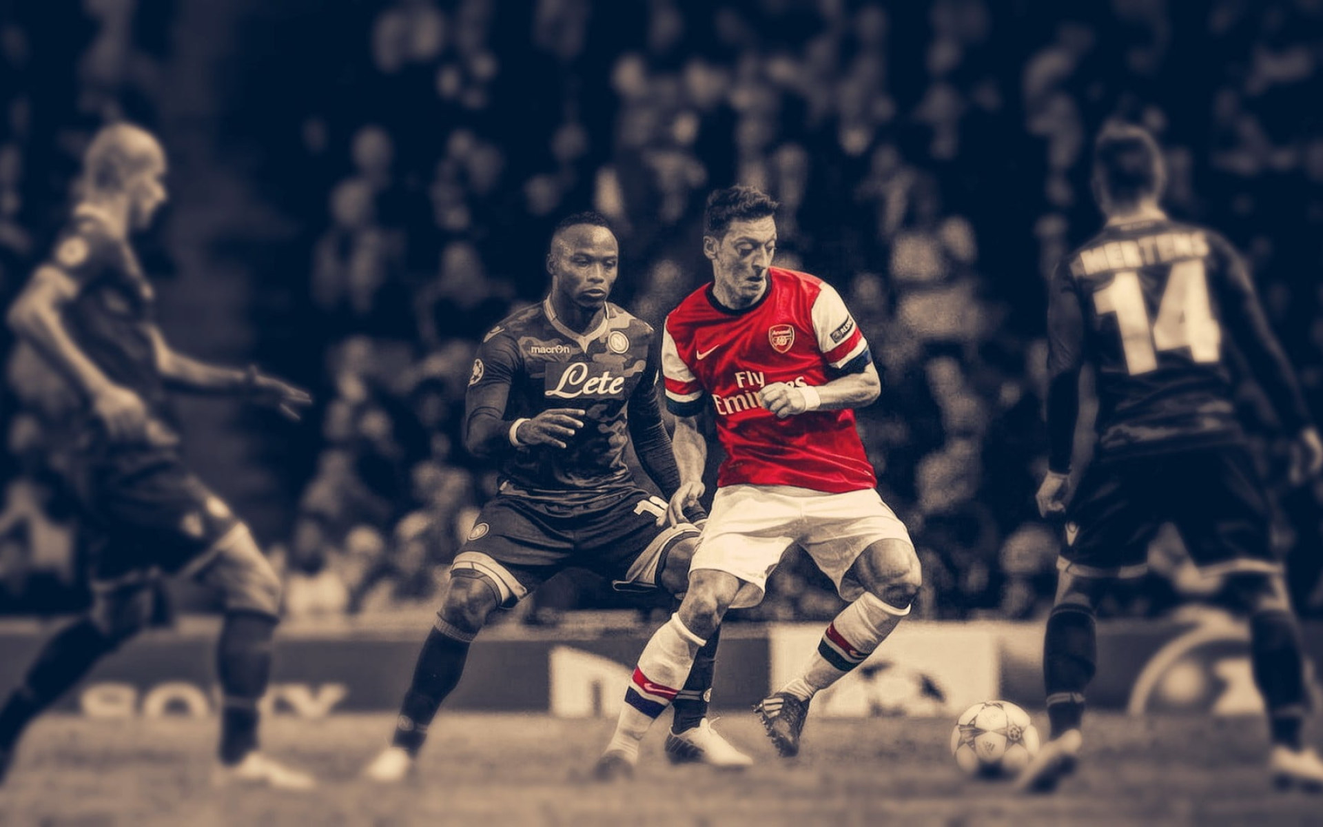 1920x1200 Soccer Wallpaper, HDR, Arsenal Fc, Mesut Ozil, Men's Red And White Jersey Shirt • Wallpaper For You, Desktop