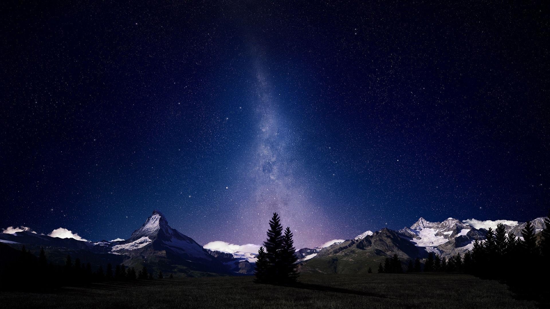 1920x1080 Wallpaper For > Real Night Sky Stars Wallpaper, Desktop