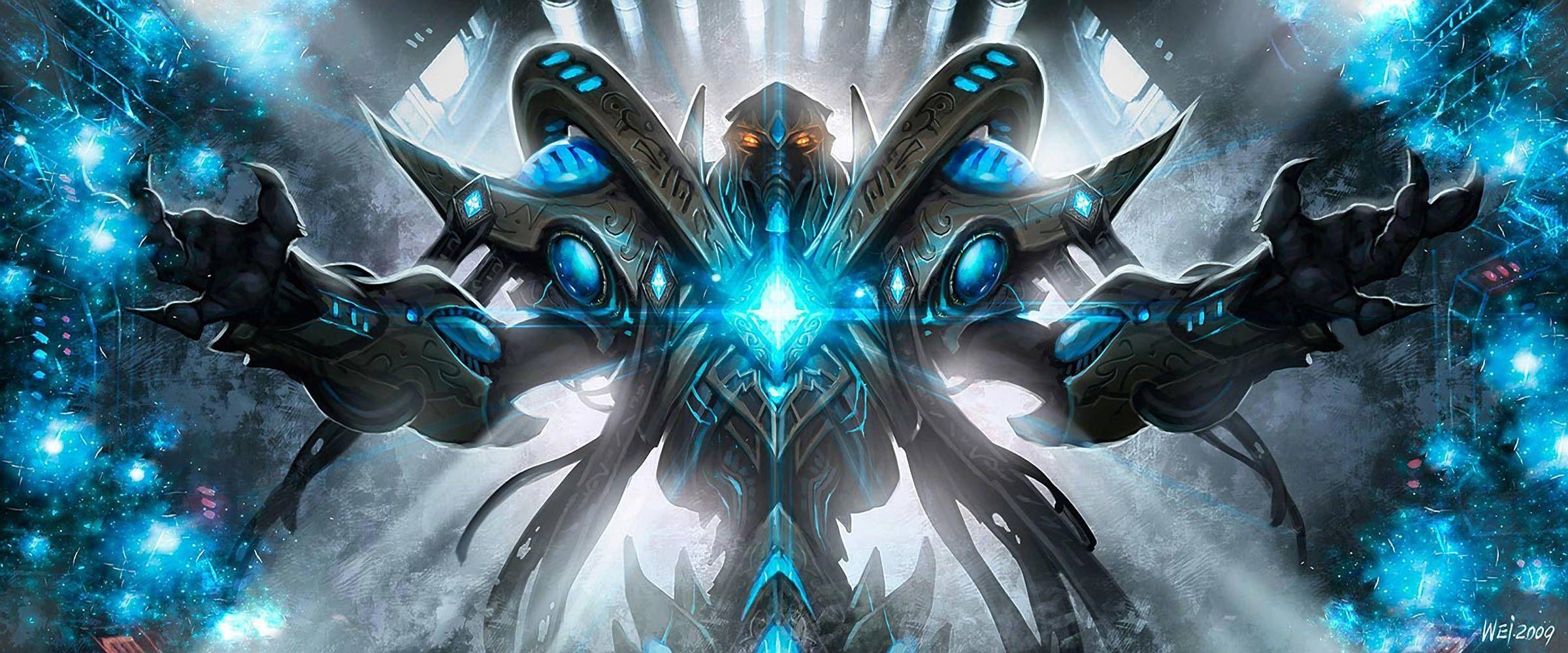 2400x1000 Starcraft Protoss 2400×1000 Wallpaper 803624, Dual Screen