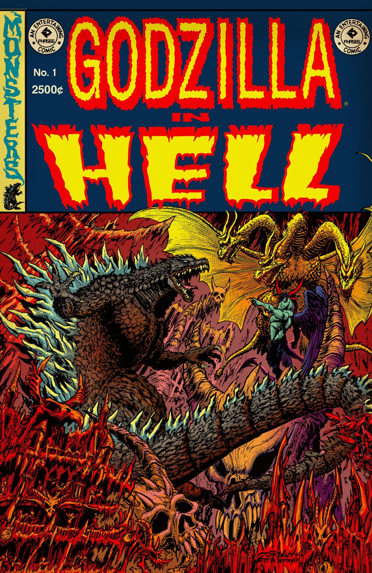 1300x2000 Godzilla in Hell. Wikizilla, the kaiju, Phone