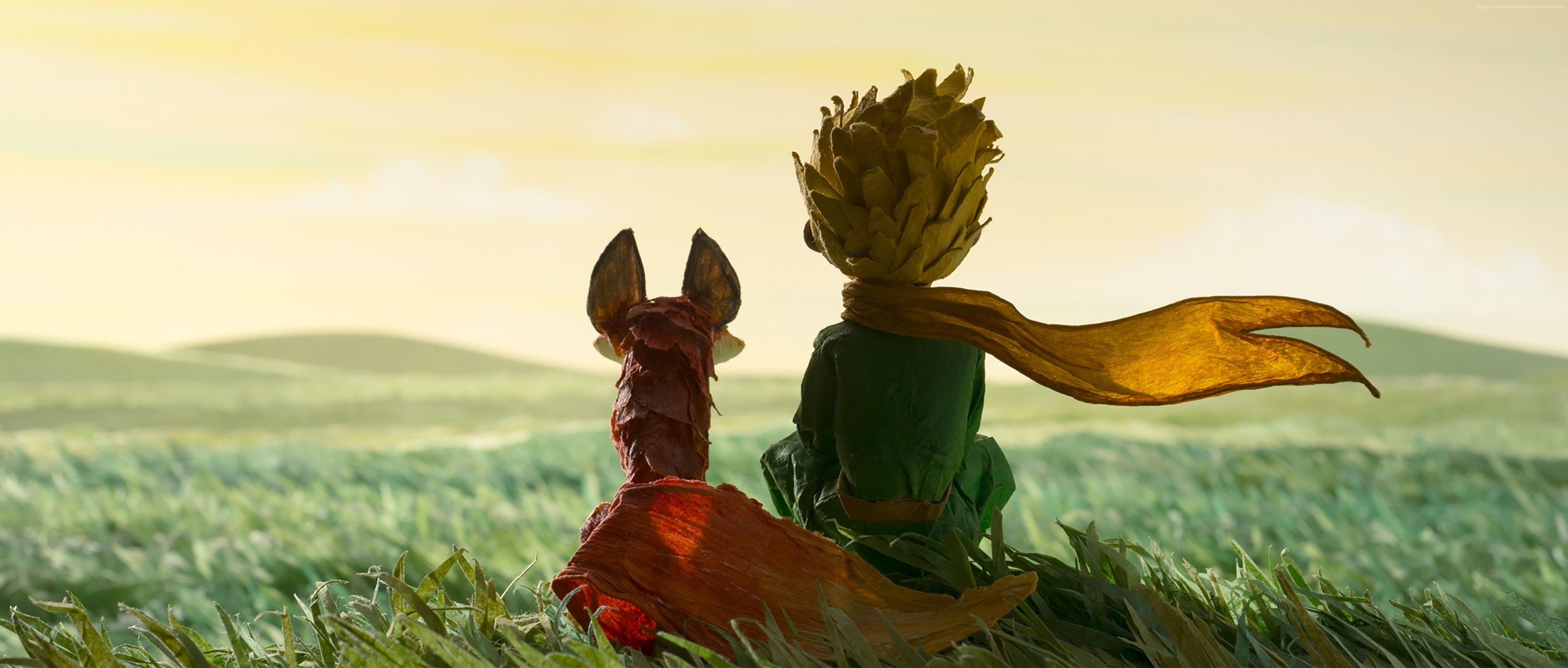 4100x1750 Wallpaper The Little Prince, The Fox, Movies, Dual Screen