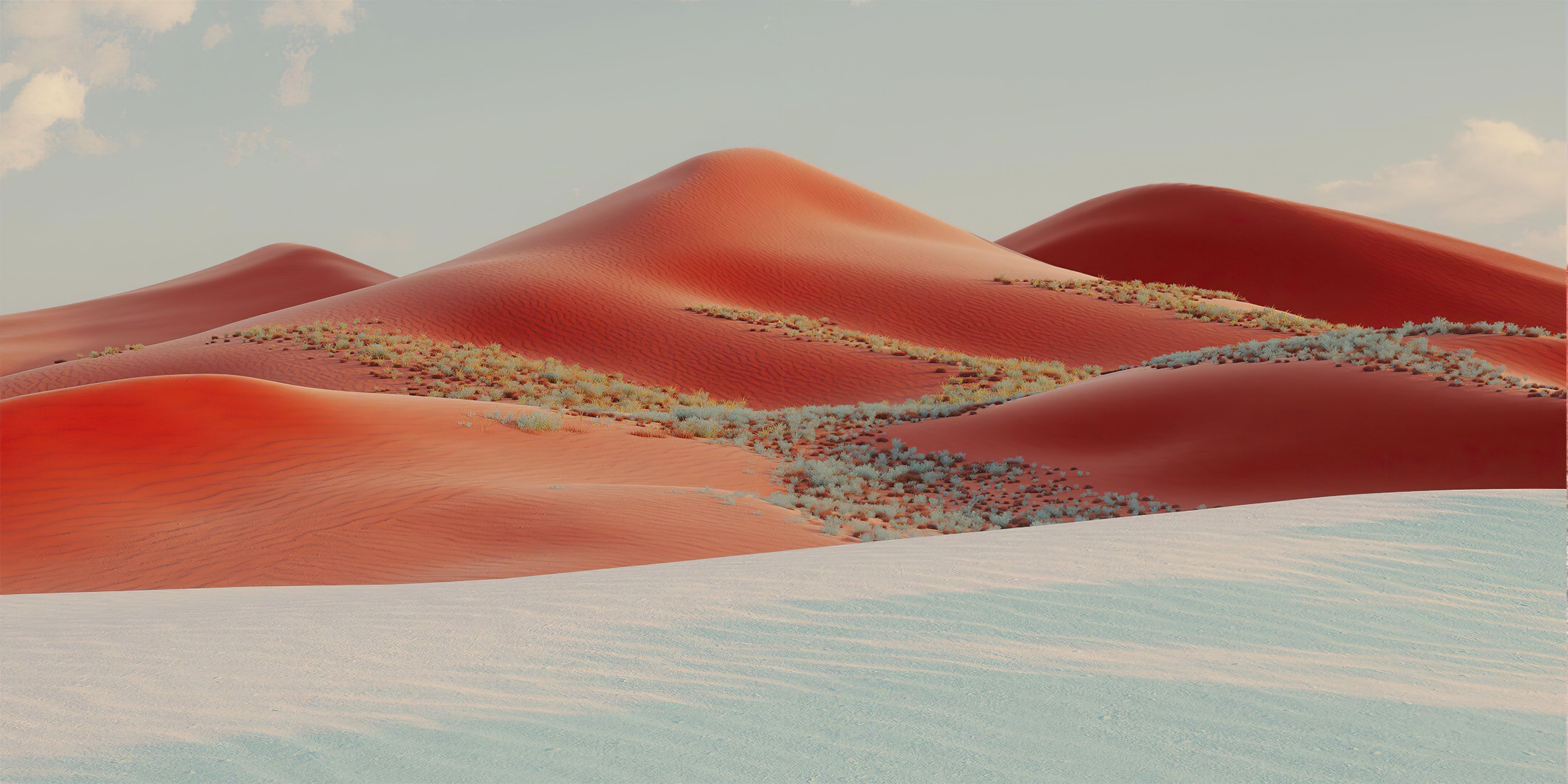 4320x2160 Sand Dunes Wallpaper 4K, Desert, Landscape, Evening, Windows 10X, Nature, Dual Screen