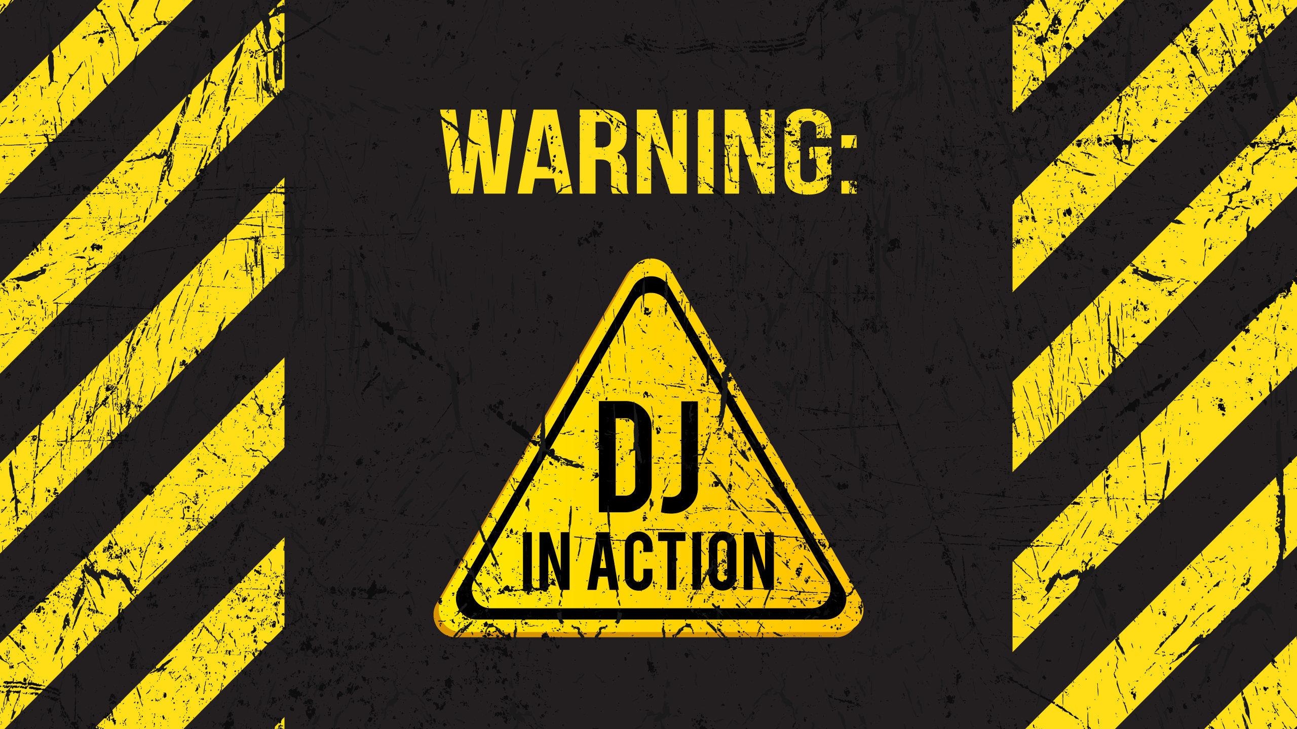 2560x1440 Warning DJ in Action Wallpaper, Desktop