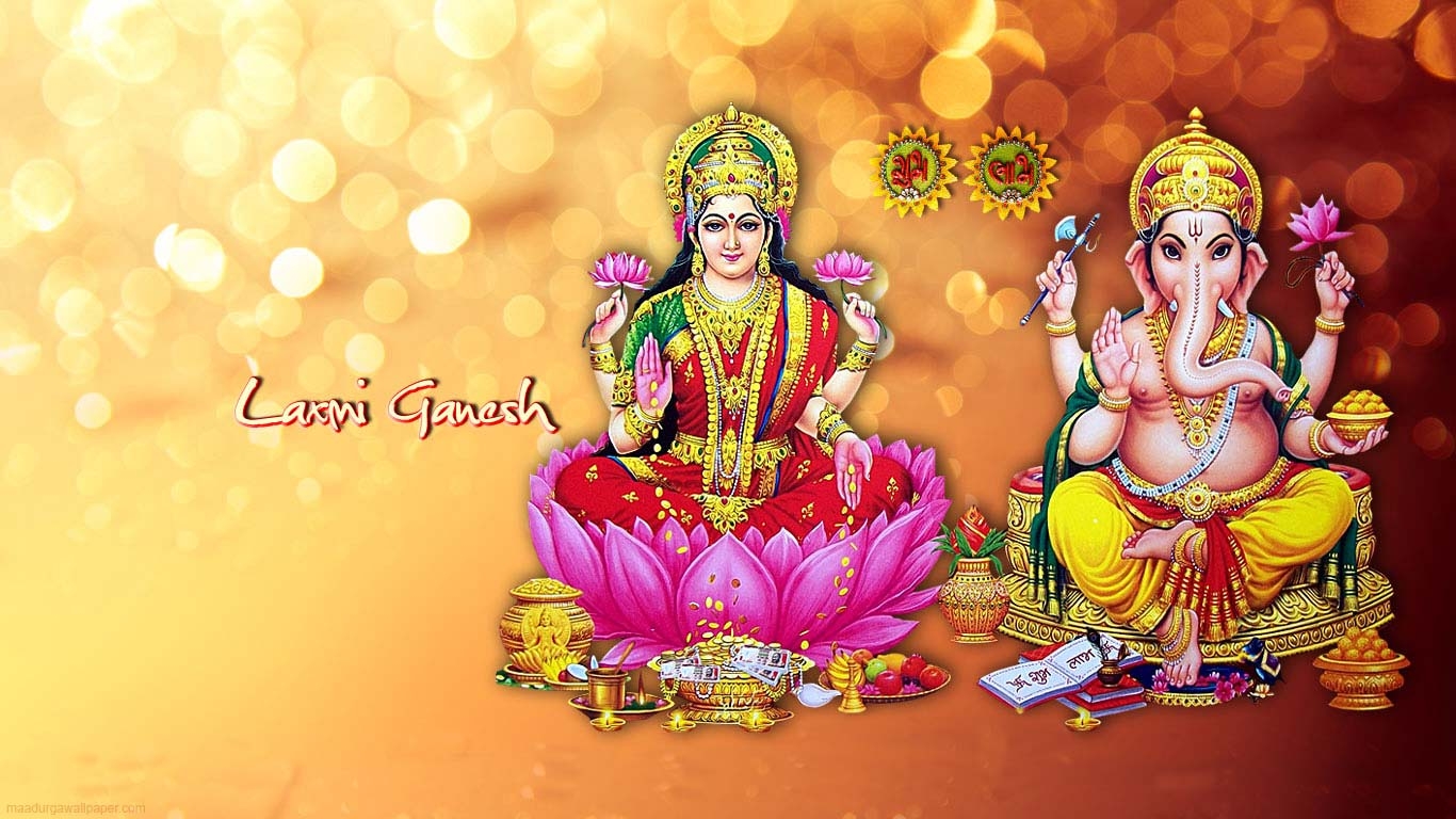 1370x770 Mata Laxmi Wallpaper, image & Goddess Lakshmi photo download, Desktop