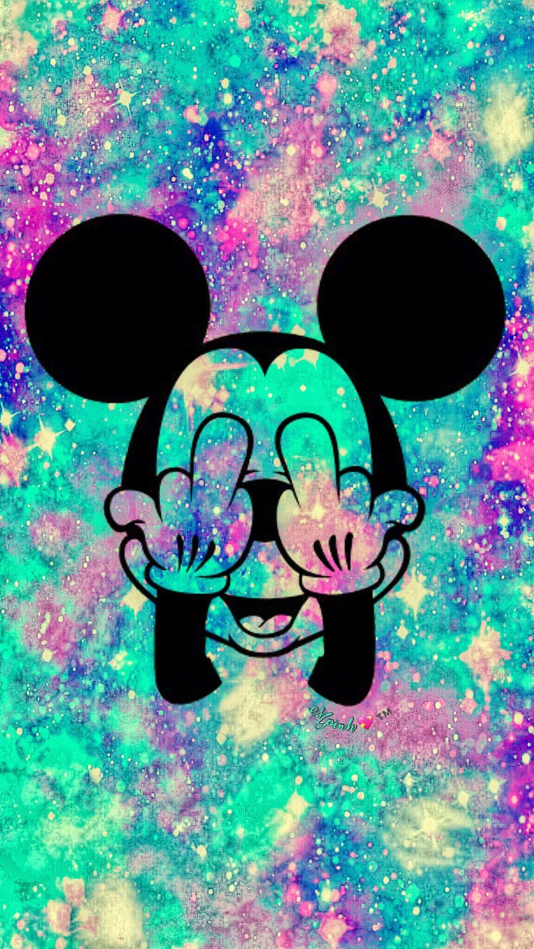 1080x1920 Lock Screen Abstract Mickey Mouse Wallpaper, Phone