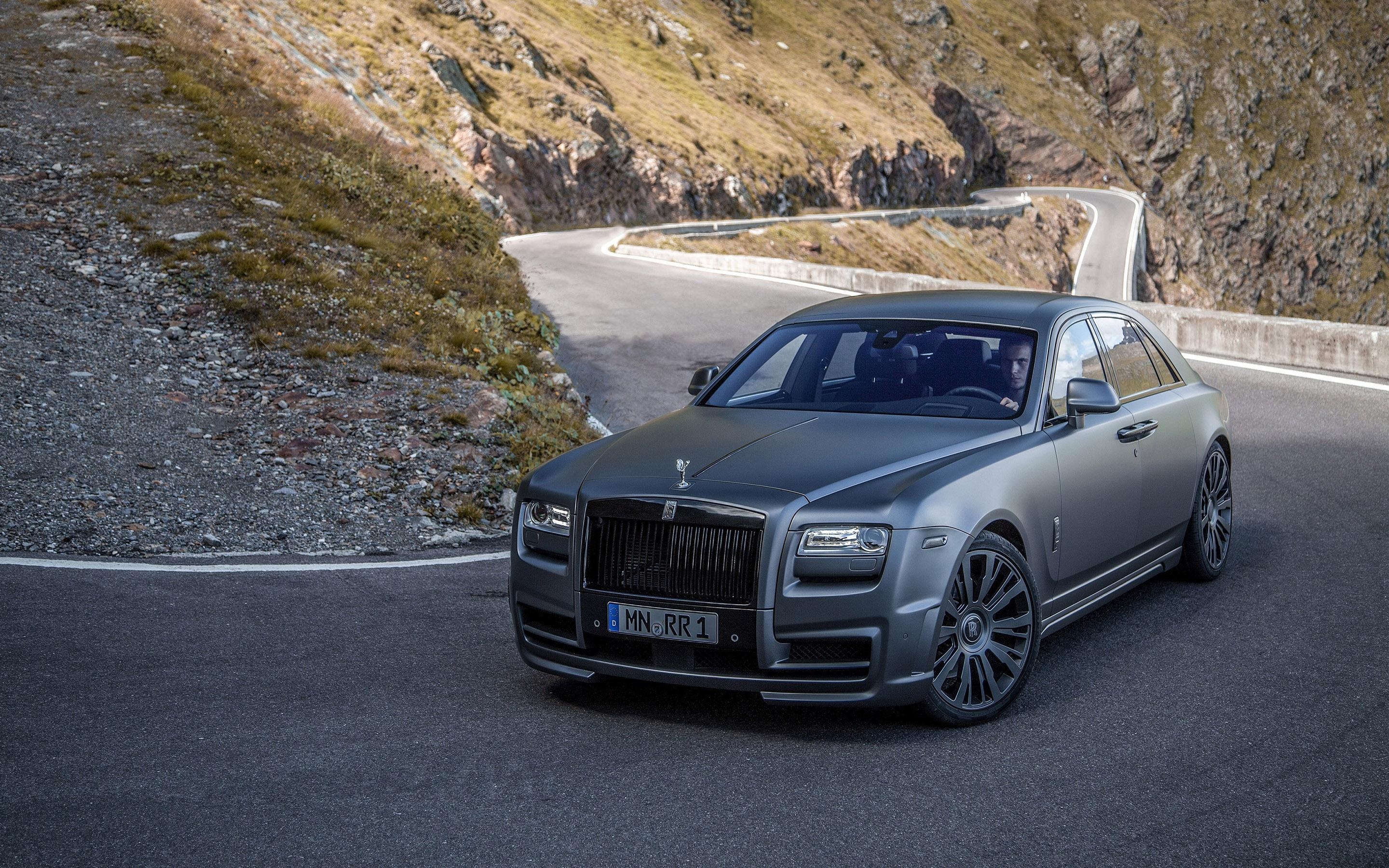 2880x1800 HD Matte gray Rolls Royce Ghost Wallpaper, Desktop