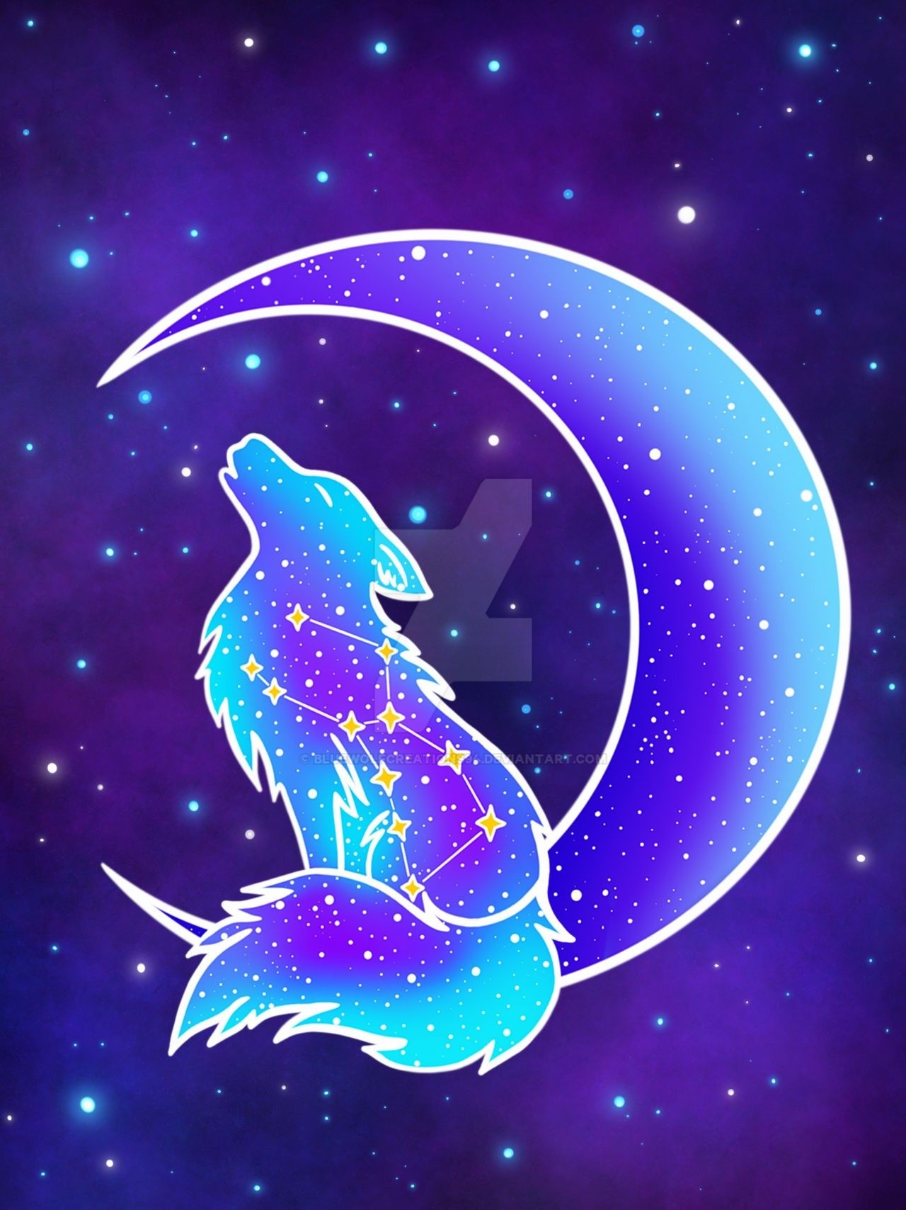 1280x1710 Galaxy Wolf✨, Phone