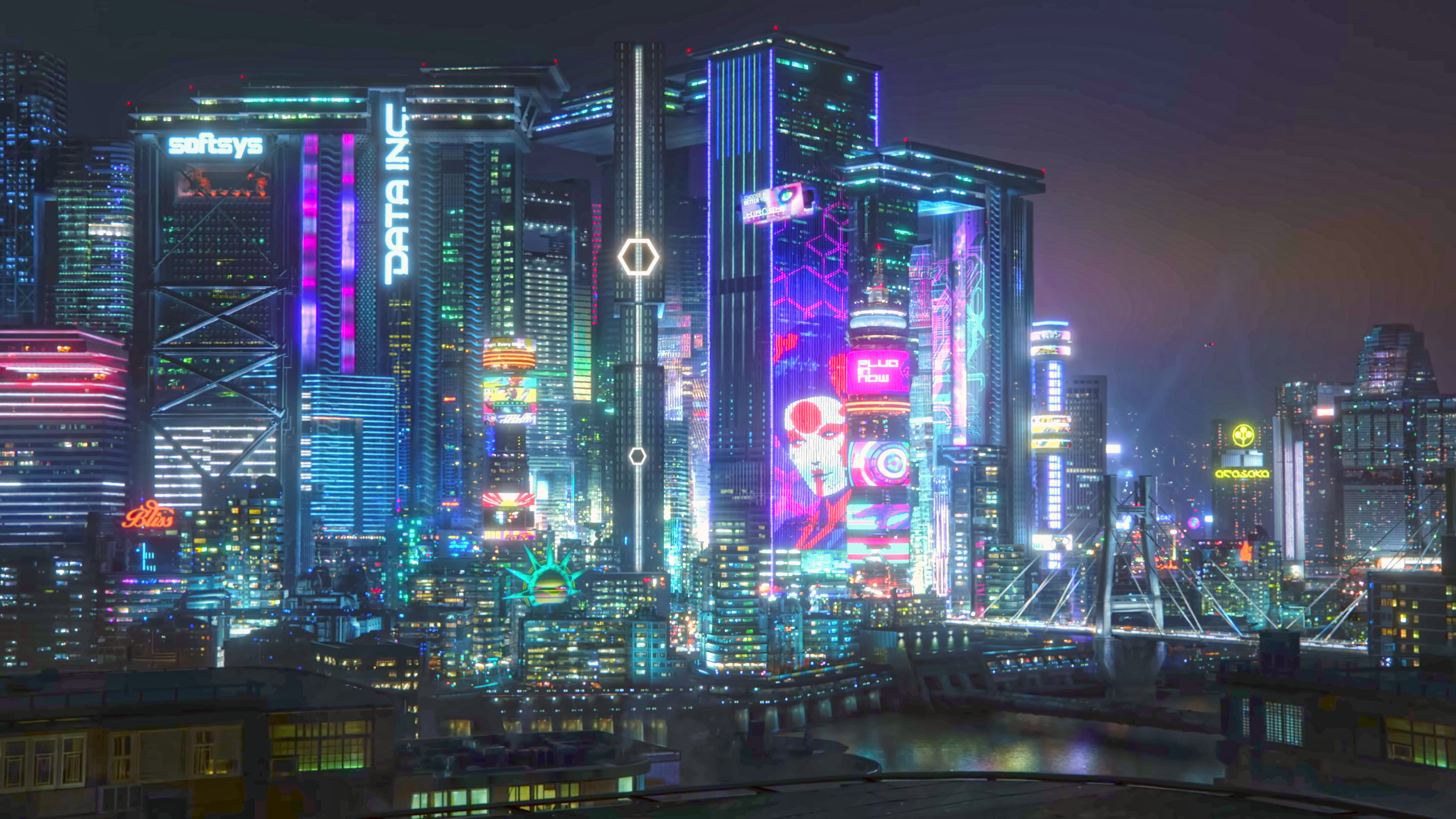 3840x2160 Cyberpunk Night City Wallpaper Free Cyberpunk Night City Background, Desktop