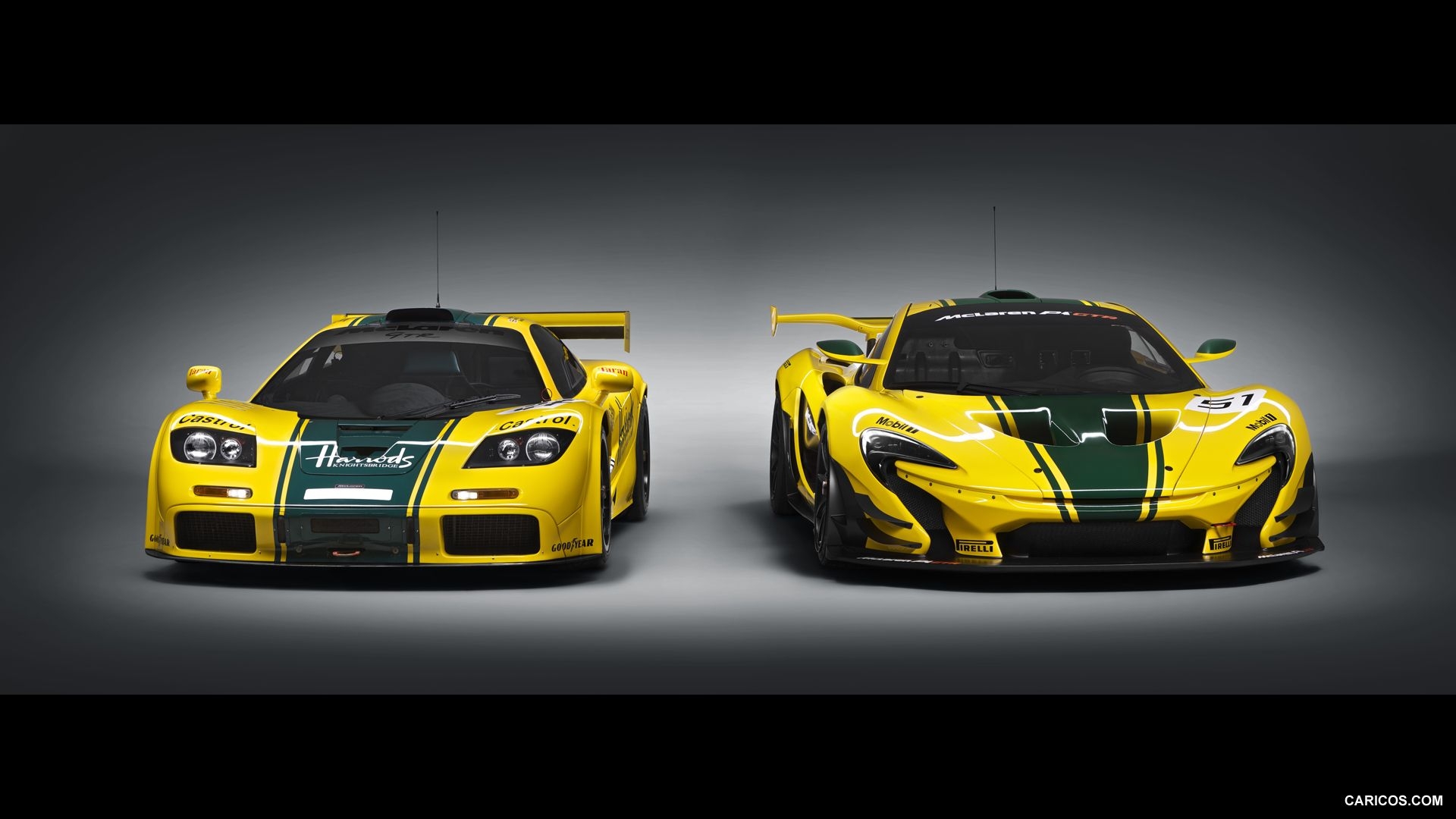 1920x1080 McLaren P1 GTR and McLaren F1 GTR. HD Wallpaper, Desktop