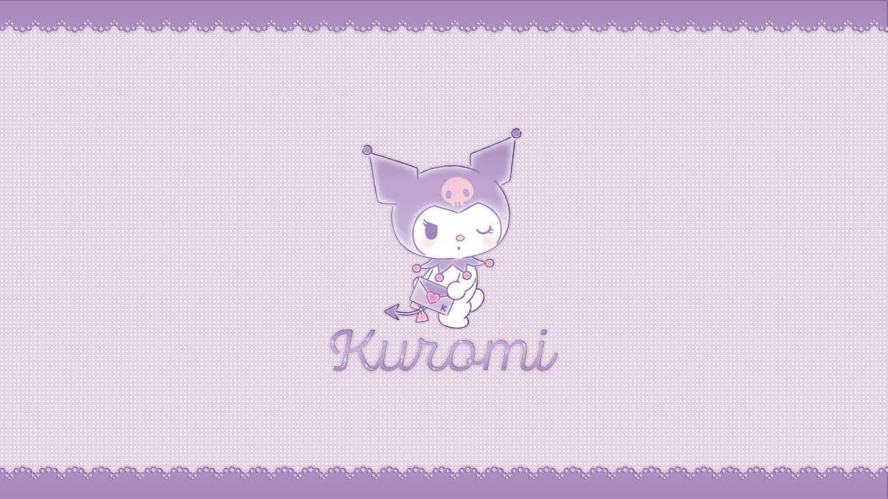 1280x720 Free download Be Positive KUROMI DESKTOP WALLPAPERS [] for your Desktop, Mobile & Tablet. Explore Kuromi Computer Wallpaper. Background Computer, Wallpaper Computer, Computer Background, Desktop