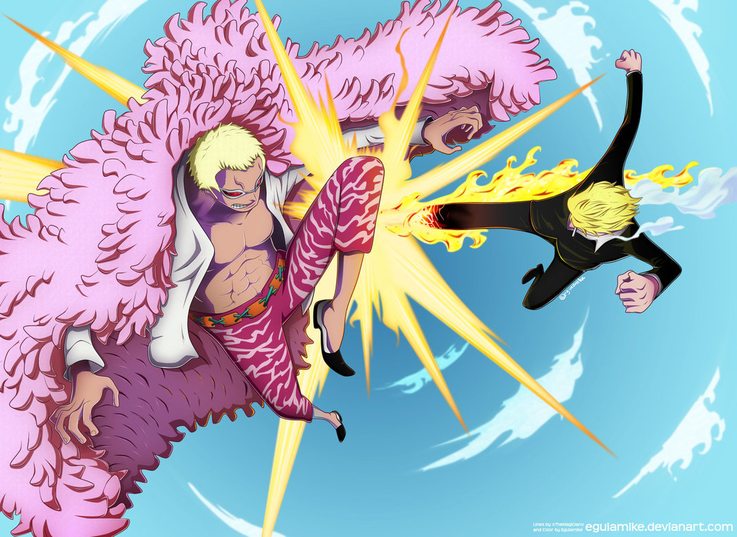 1050x770 Free download One Piece 723 Sanji Vs Doflamingo Request By by Eguiamike on [] for your Desktop, Mobile & Tablet. Explore Doflamingo Wallpaper. Luffy vs Doflamingo Wallpaper, One Piece, Desktop