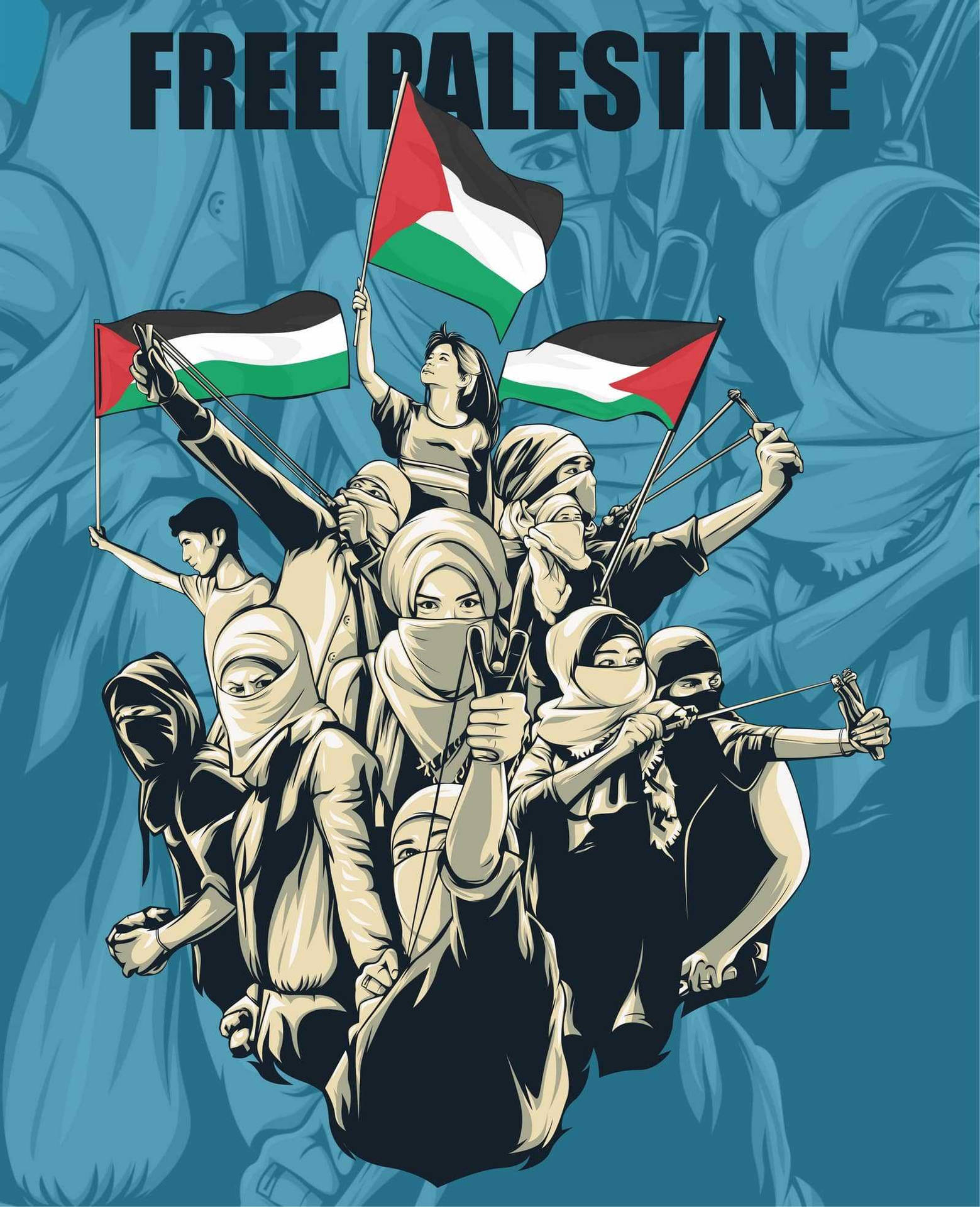 1560x1920 Download Brave Free Palestine Digital, Phone