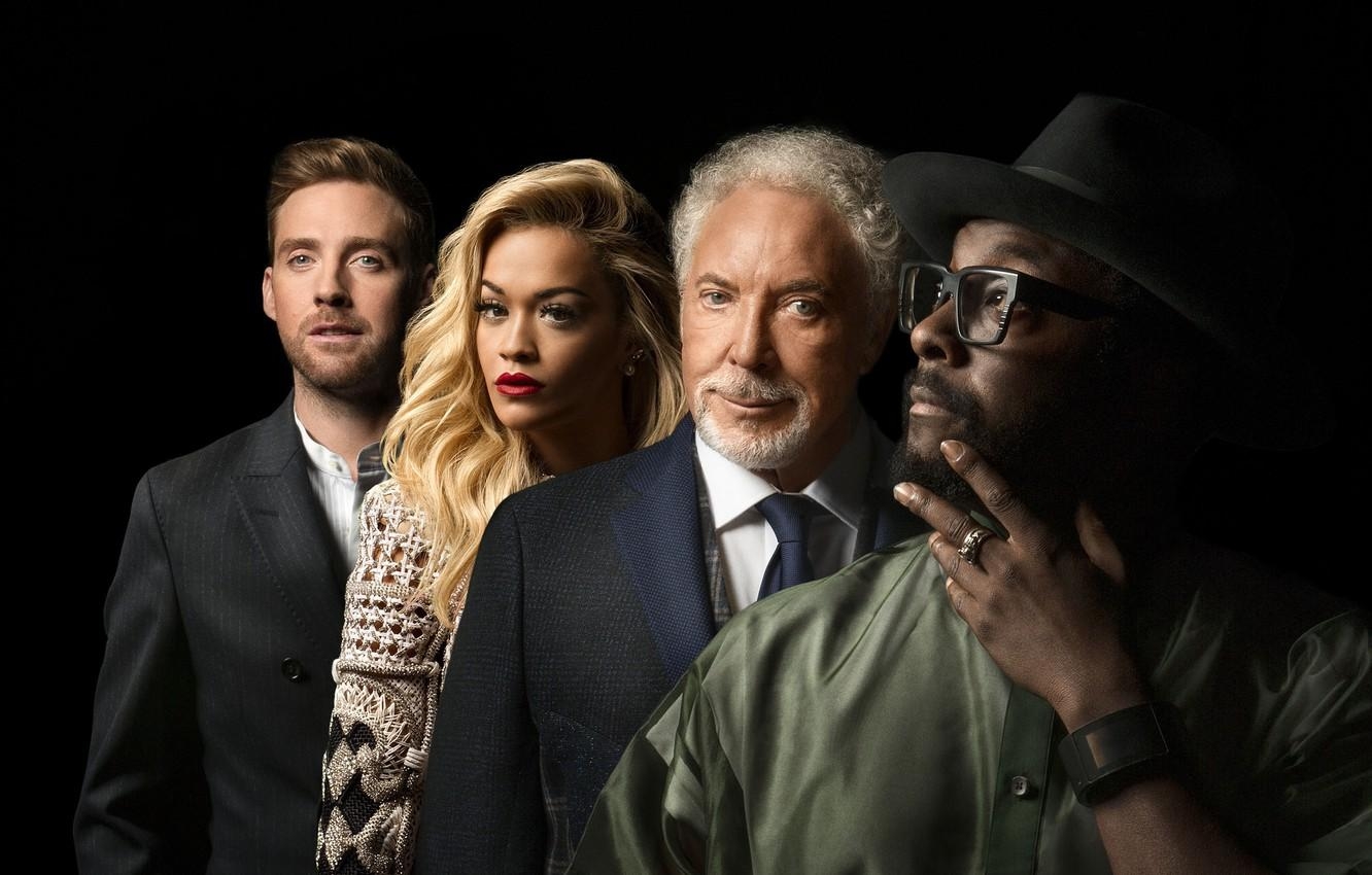 1340x850 Wallpaper Will.i.am, Rita Ora, Ricky Wilson, Tom Jones, Desktop