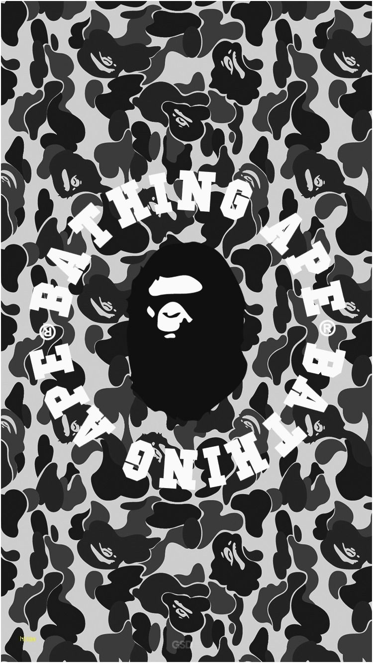 750x1340 Bape Wallpaper Black And White, Phone