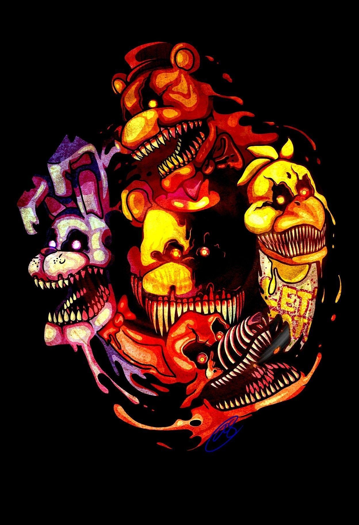 1250x1830 FNAF 4, Phone