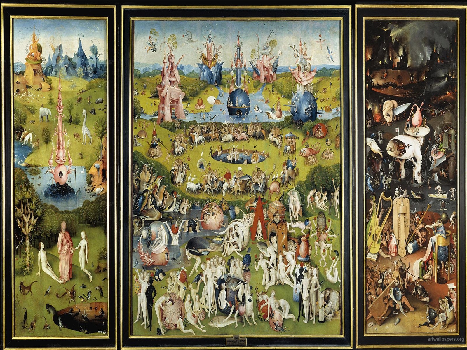 1600x1200 Full HD Wallpaper 1080p 1920 X 1080 Hieronymus Bosch Garden Of Earthly Delights HD Wallpaper & Background Download, Desktop