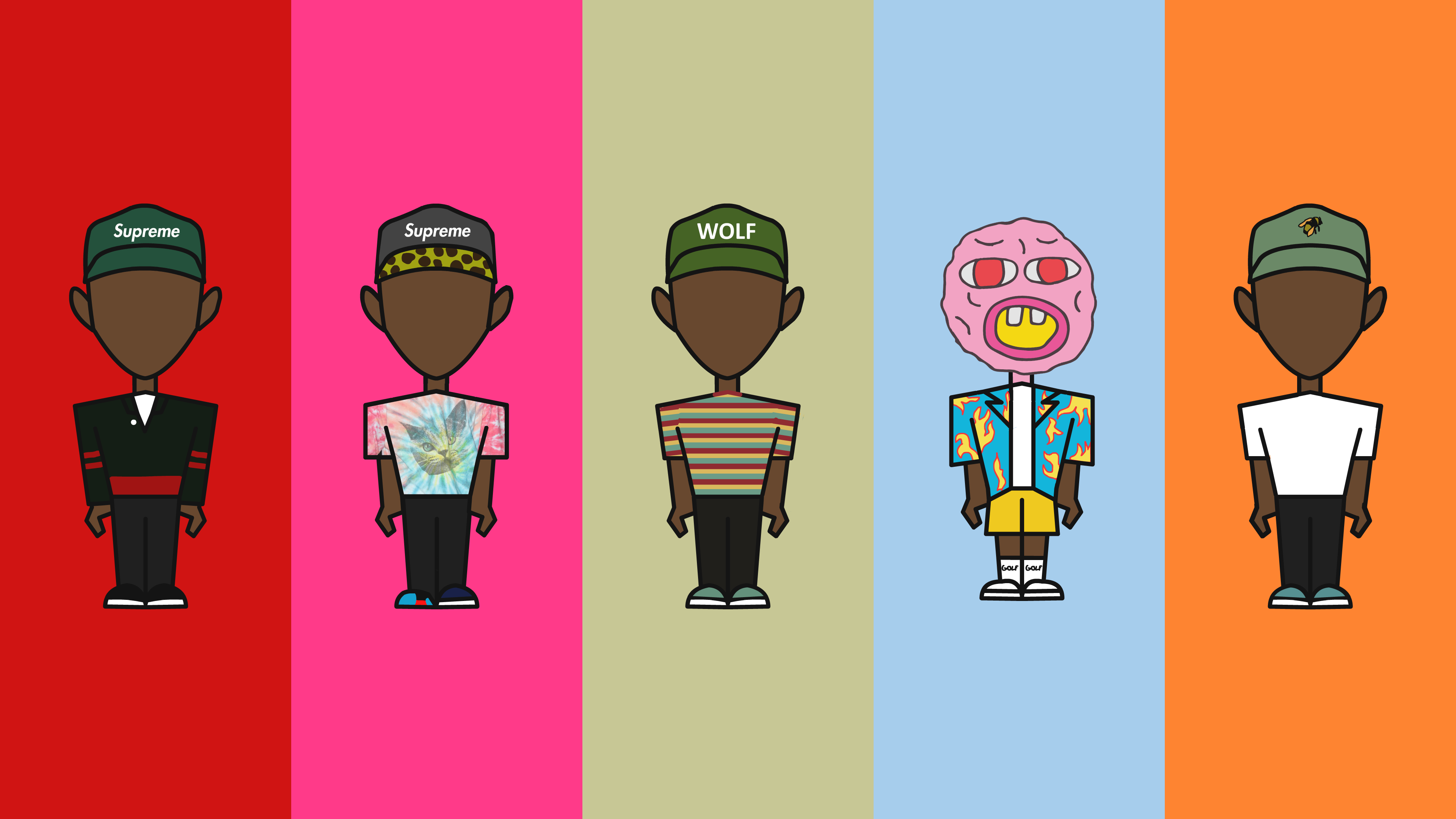 3840x2160 I've recreated the iconic Kanye wallpaper with Tyler, the Creator's albums! Enjoy!, Desktop