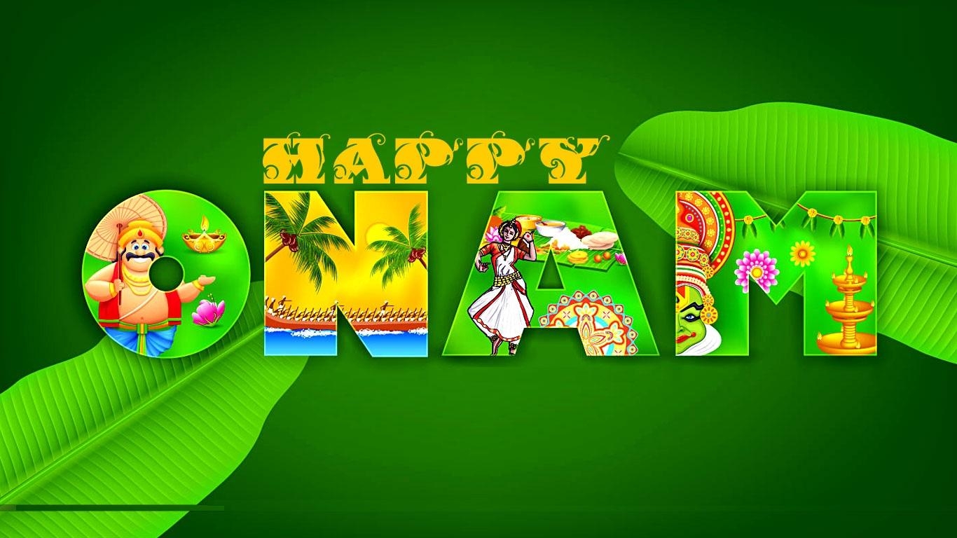 1370x770 Happy Onam Image for Whatsapp DP, Profile Wallpaper- {Free, Desktop