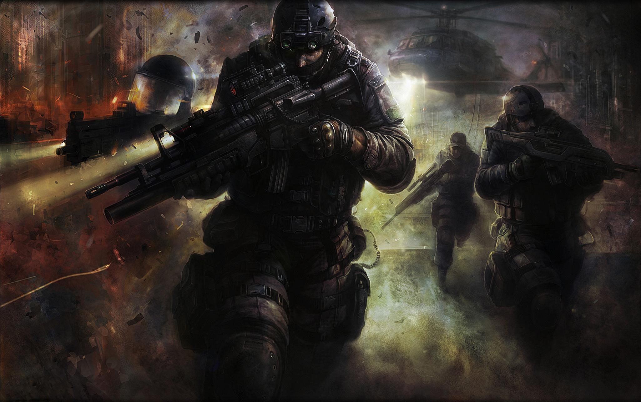 2050x1290 Wallpaper BlackShot, soldier, Special Forces, weapon, helicopter, Desktop