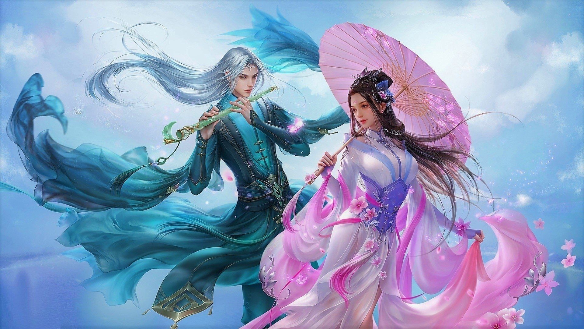 1920x1080 Movie Beautiful Fantasy Couple Love Fabulous Art Movie Wallpaper, Desktop