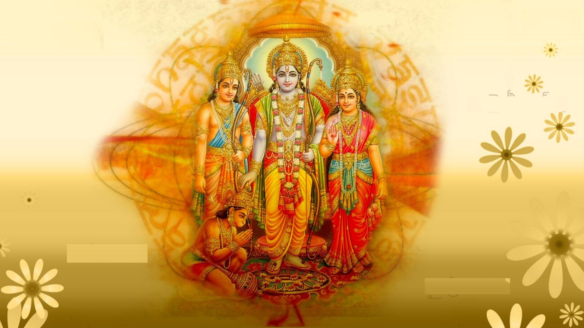 1920x1080 God Rama Laxman Sita with Hanuman, Desktop