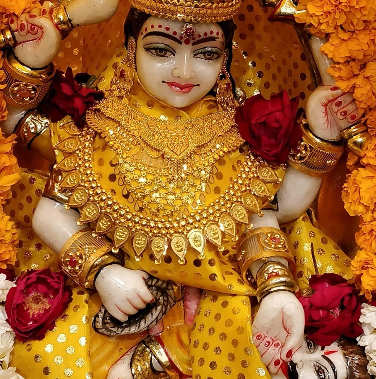 1280x1280 Maa BaglaMukhi Mandir Baglamukhi is the goddess who eradicates one's enemy and all the difficulties in a worshipper's path. All negative actions against the worshipper of Maa Bagalamukhi are, Phone