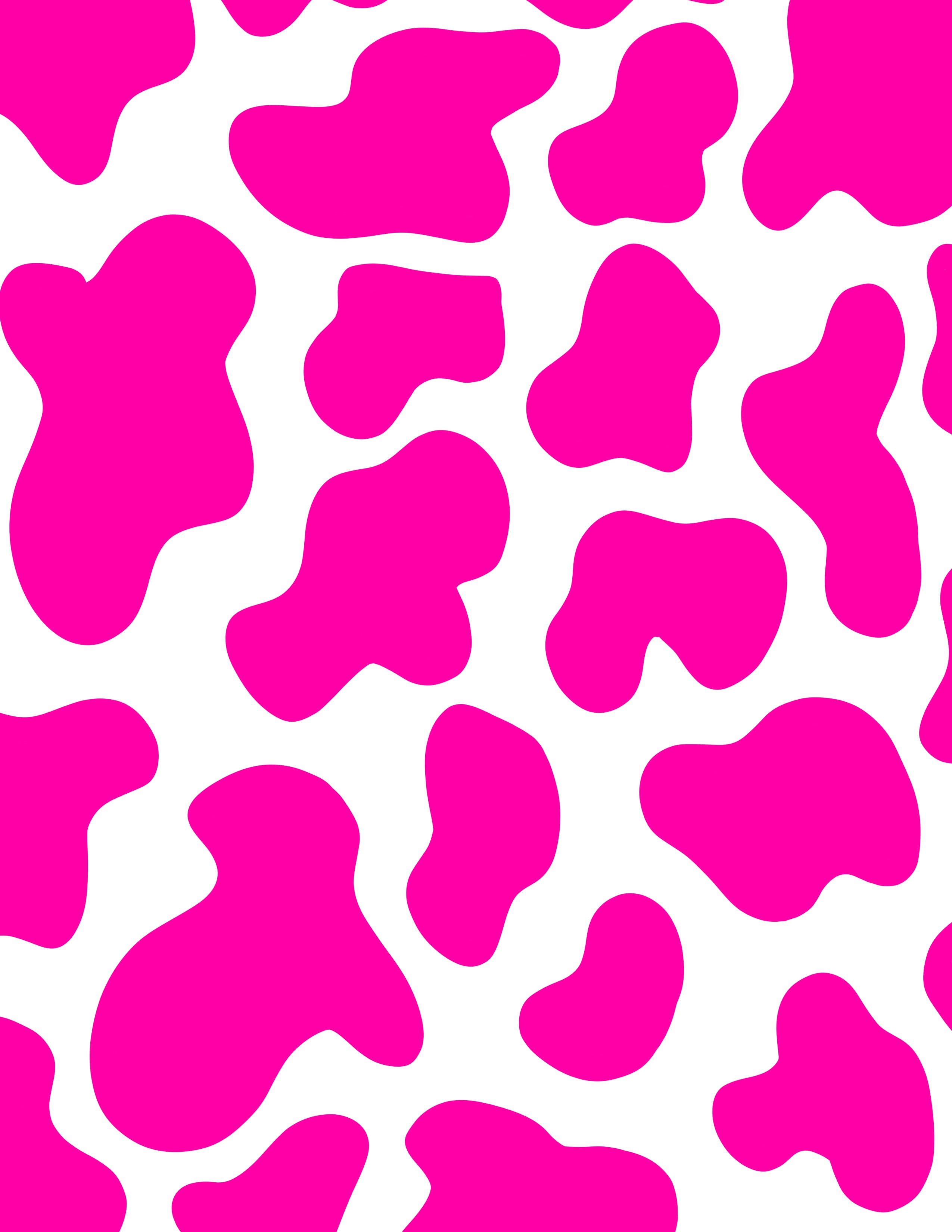 2550x3300 Pink cow print wallpaper. 壁紙, 牛, うちわ, Phone