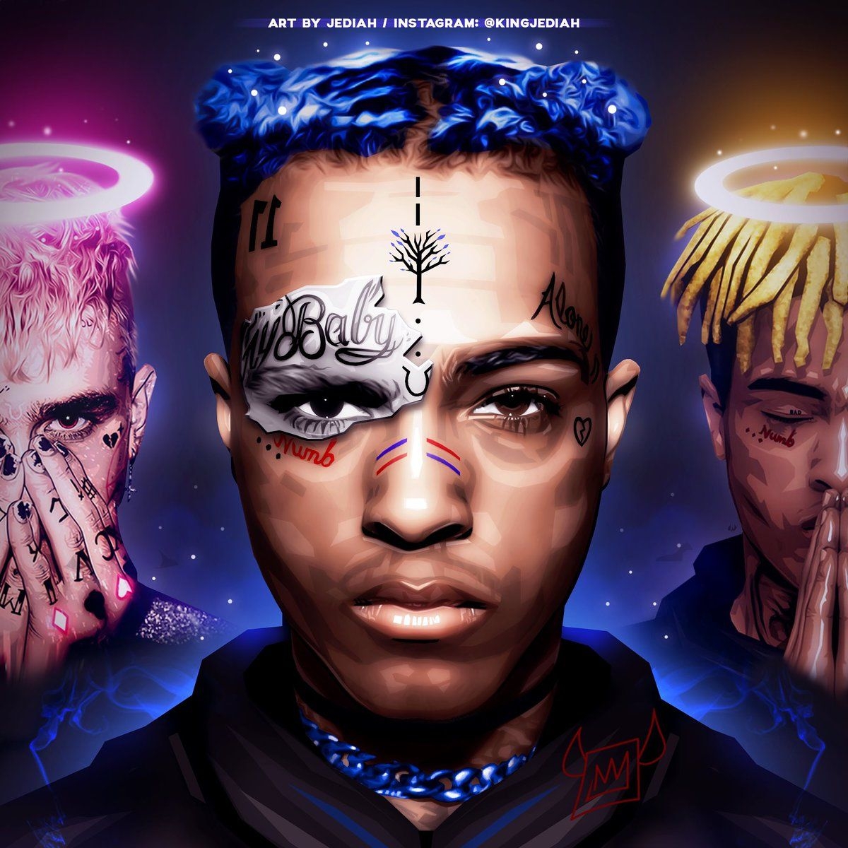 1200x1200 Free download Steam Workshop xxxTentacion and Lil Peep animated, Phone