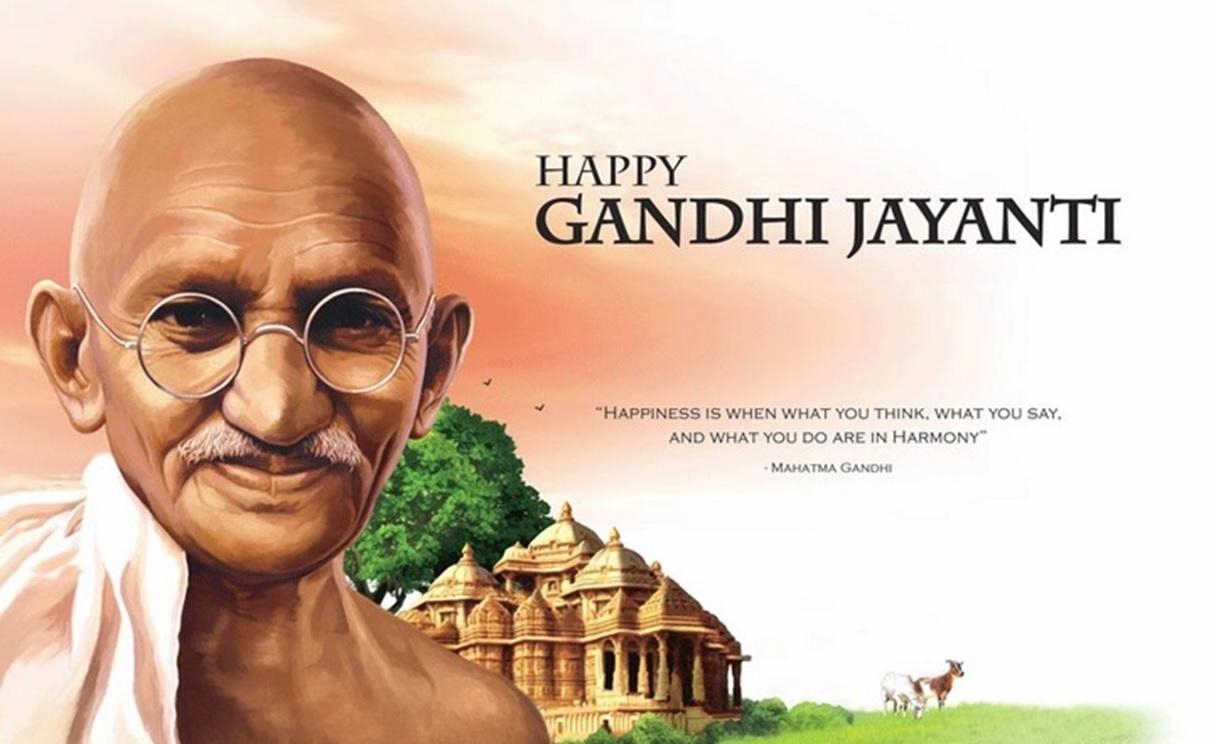 1220x750 Happy Gandhi Jayanthi Image HD Wallpaper, Desktop