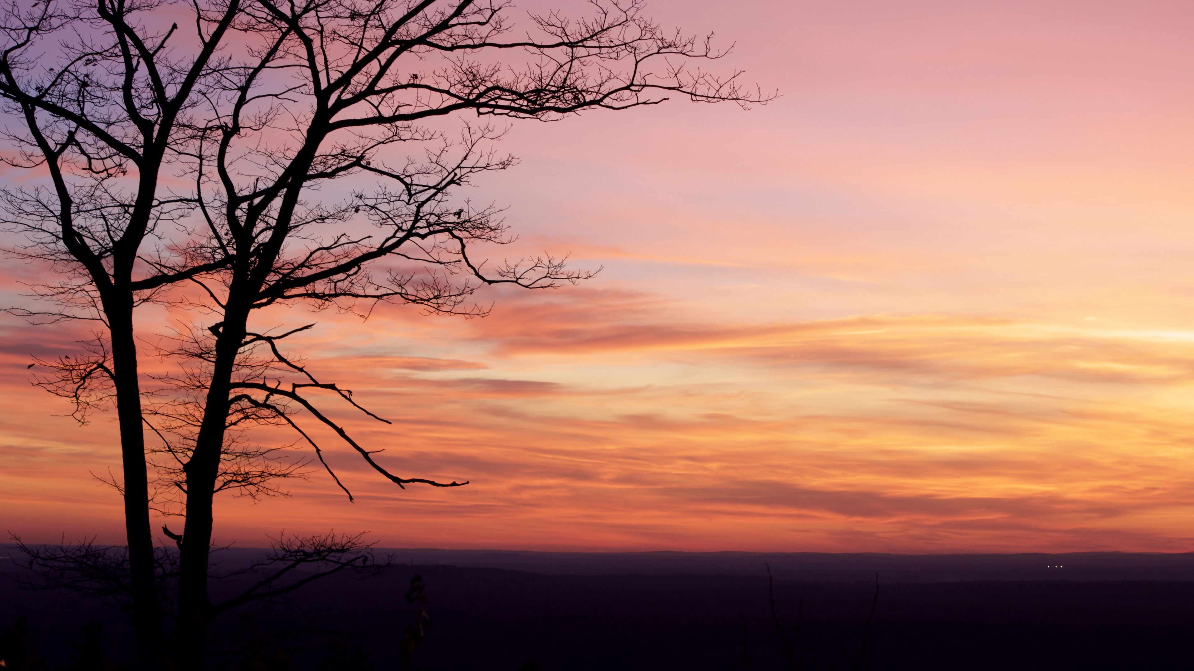 3840x2160 Dark Sunset 4K wallpaper, Desktop